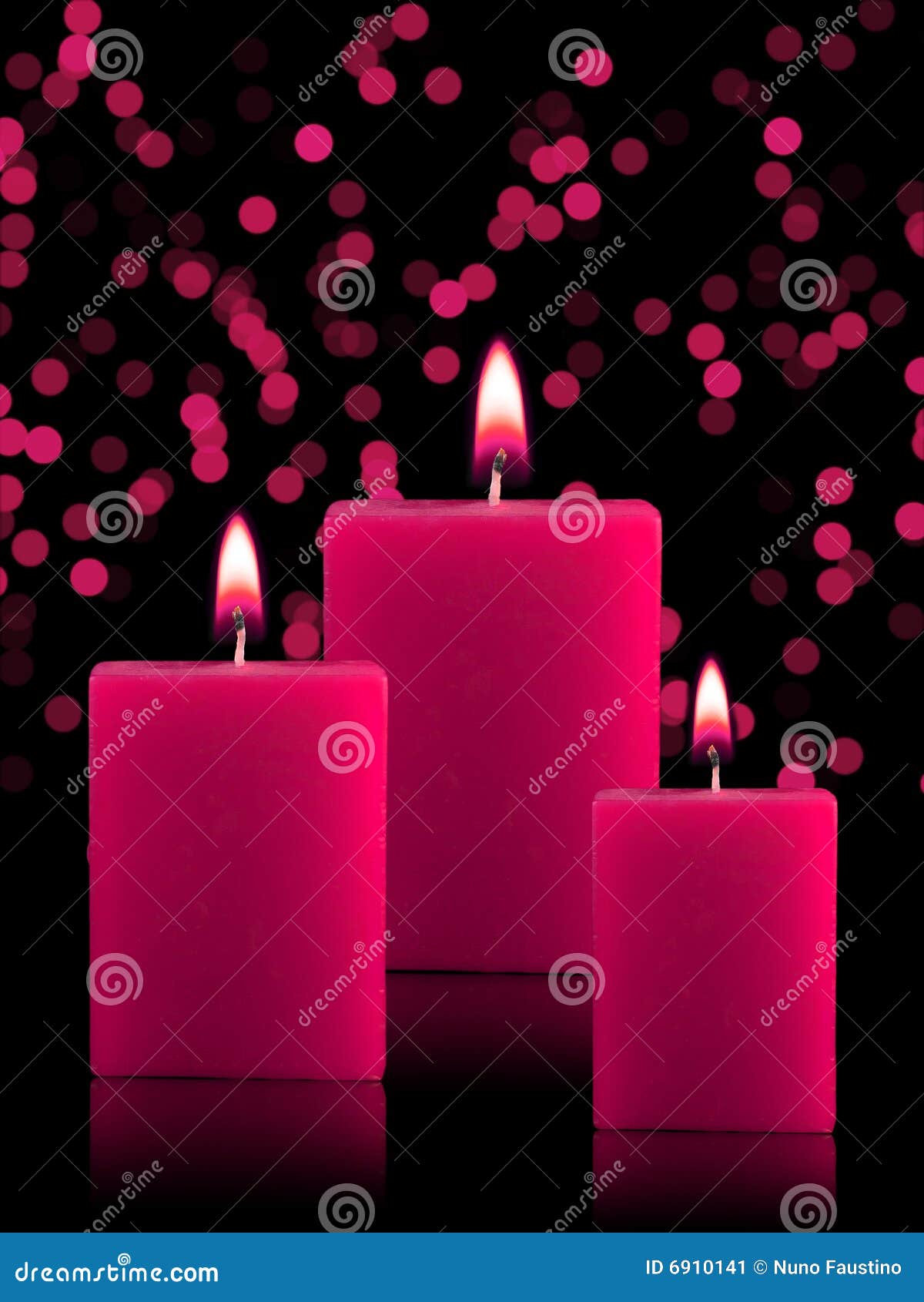 Lighted Christmas Candles stock image. Image of glowing 6910141
