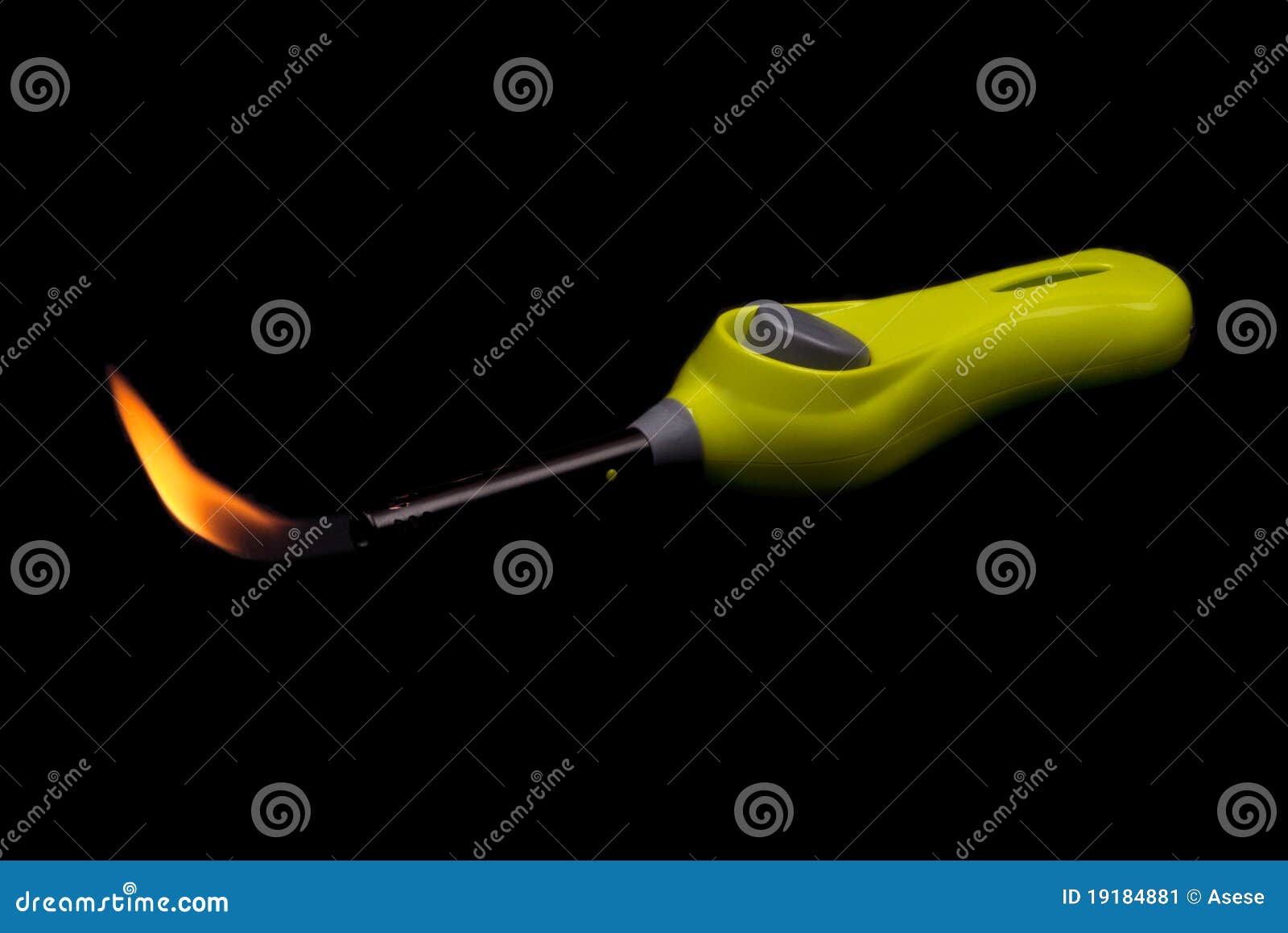 Lighter with flame stock image. Image of smoking, match 19184881