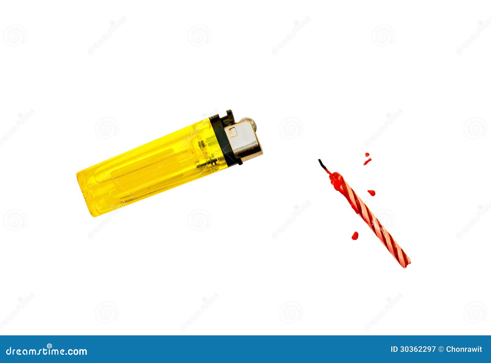 Lighters and Birthday Candles. Stock Image Image of annual, flammable