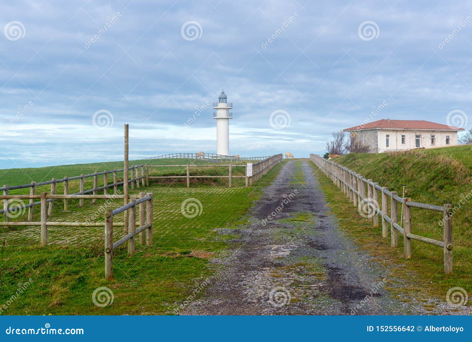 lighthouse of ajo cape, cantabria, spain