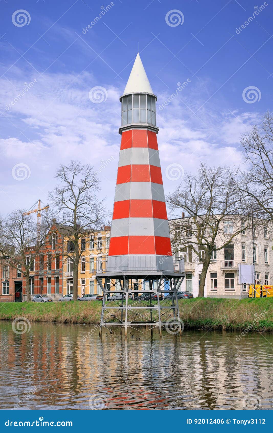 specifikation Beloved maling The Lighthouse, Artwork Designed by Aldo Rossi, Breda, Netherlands  Editorial Photo - Image of embankment, europe: 92012406