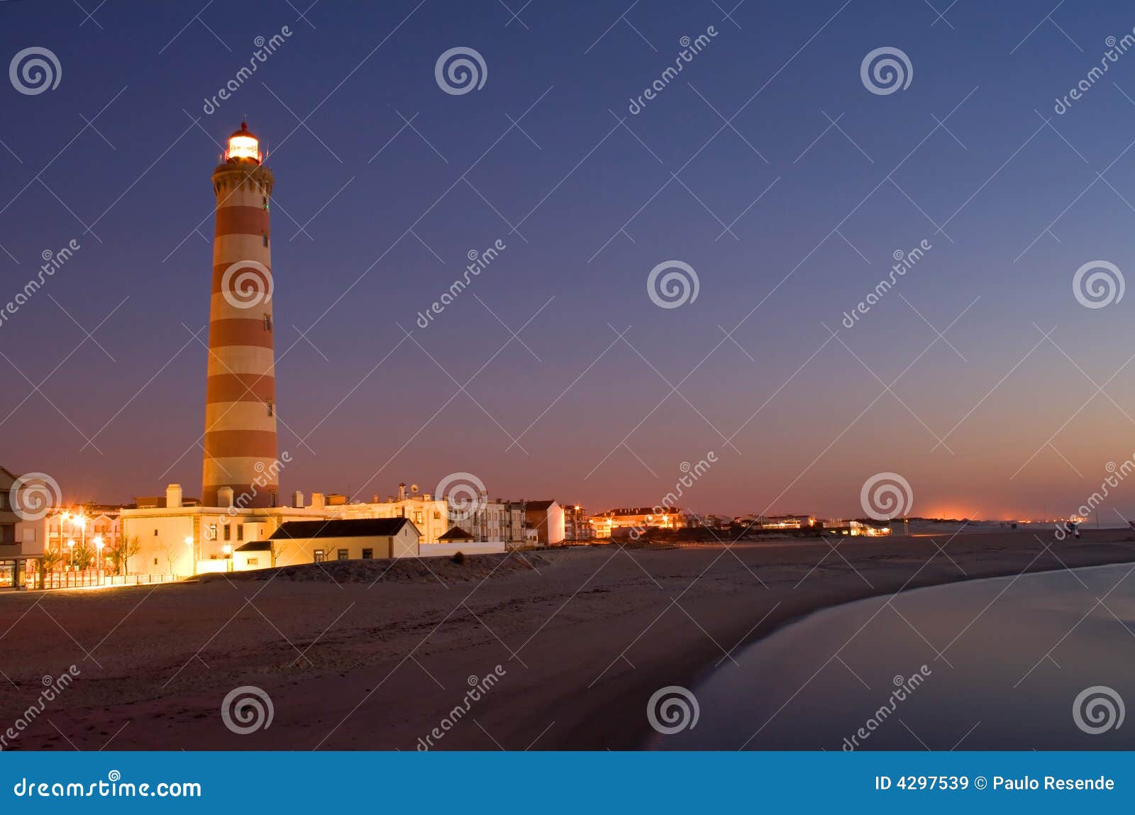 lighthouse in aveiro in portugal