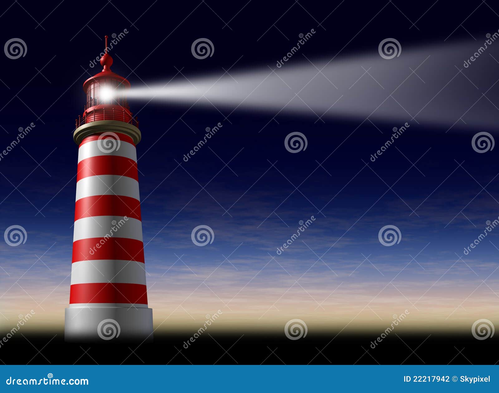 Lighthouse beam of light stock illustration. Illustration of metaphore