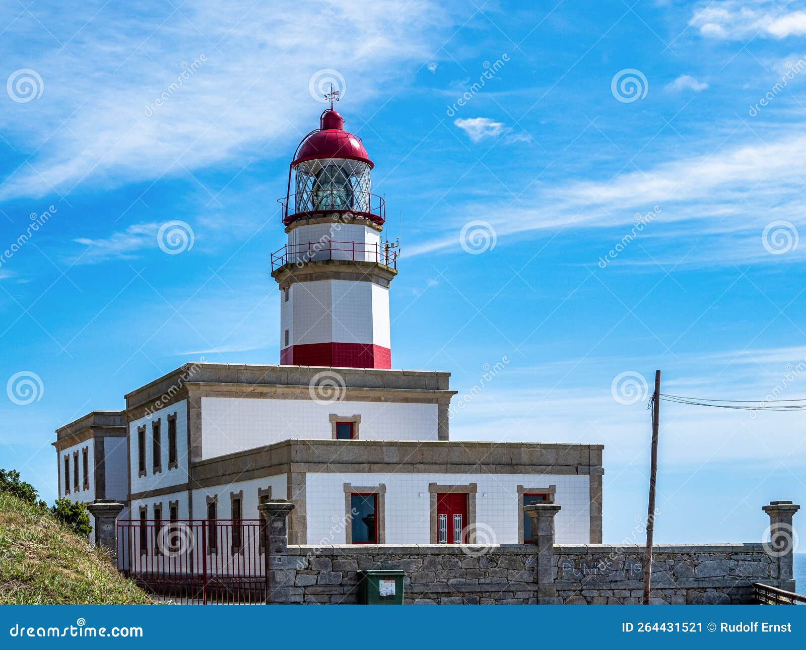 lighthouse of cape silleiro, baiona, pontevedra, spain