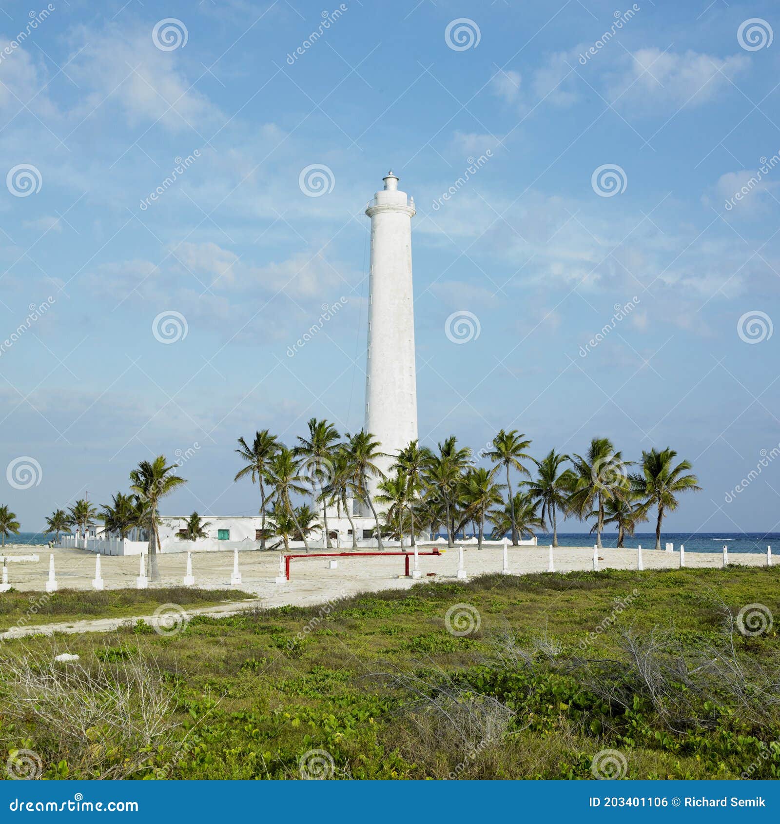 Lighthouse, Cayo Sabinal, Camaguey Province, Cuba Stock Photo Image