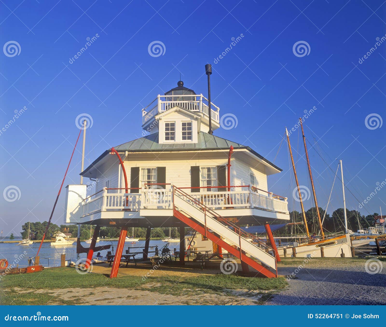 Lighthouse, Chesapeake Bay, Maryland Editorial Photo Image of america