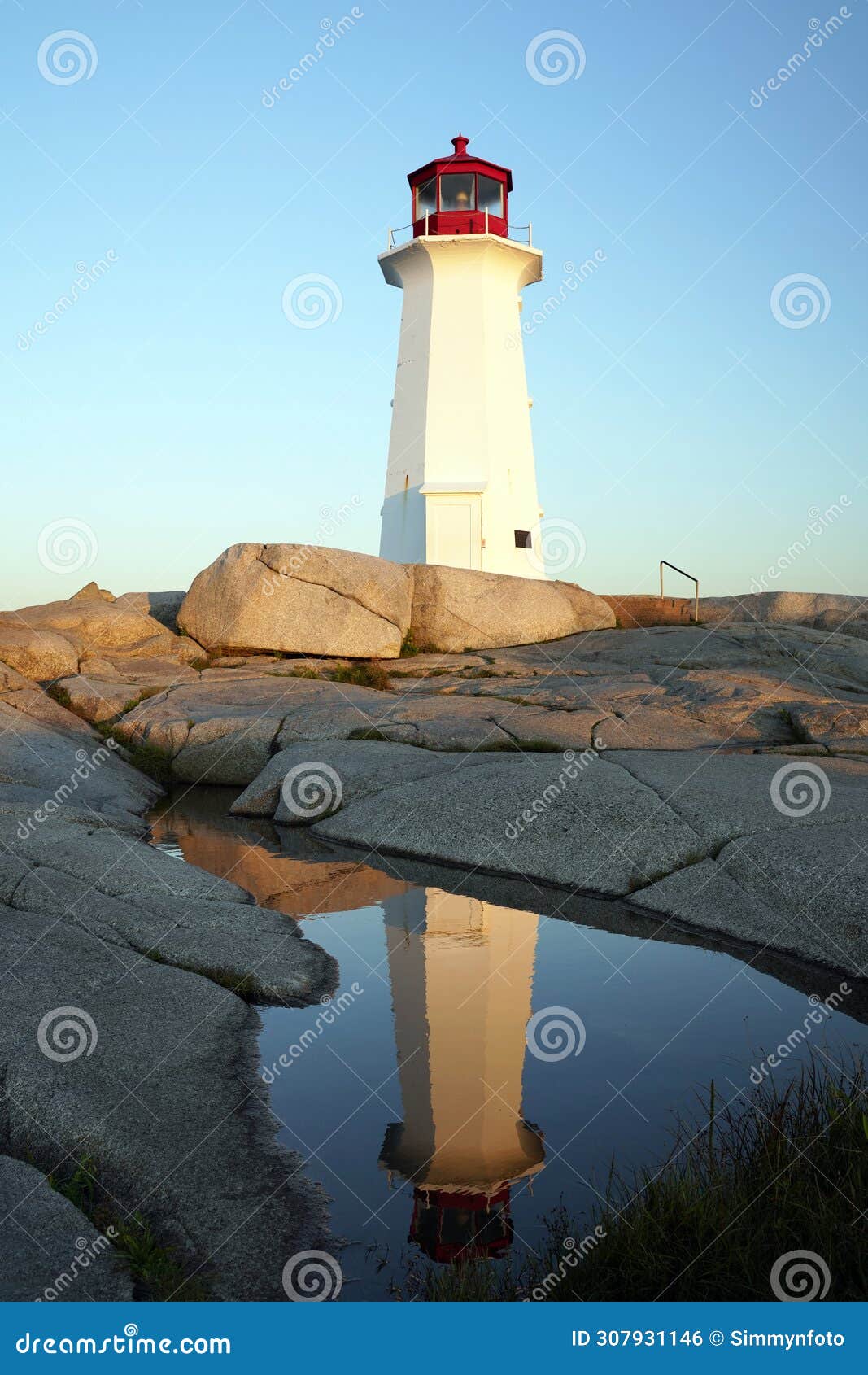 the lighthouse of peggy's cove nova scotia canada