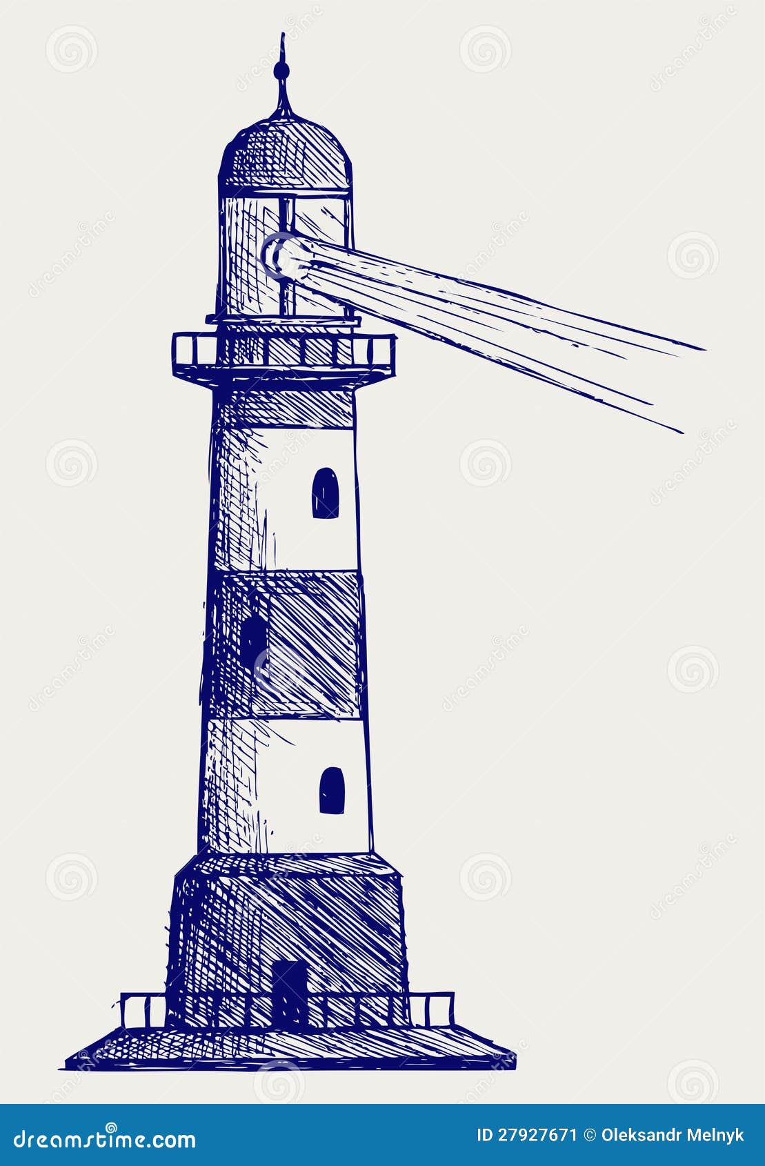 lighthouse. doodle style