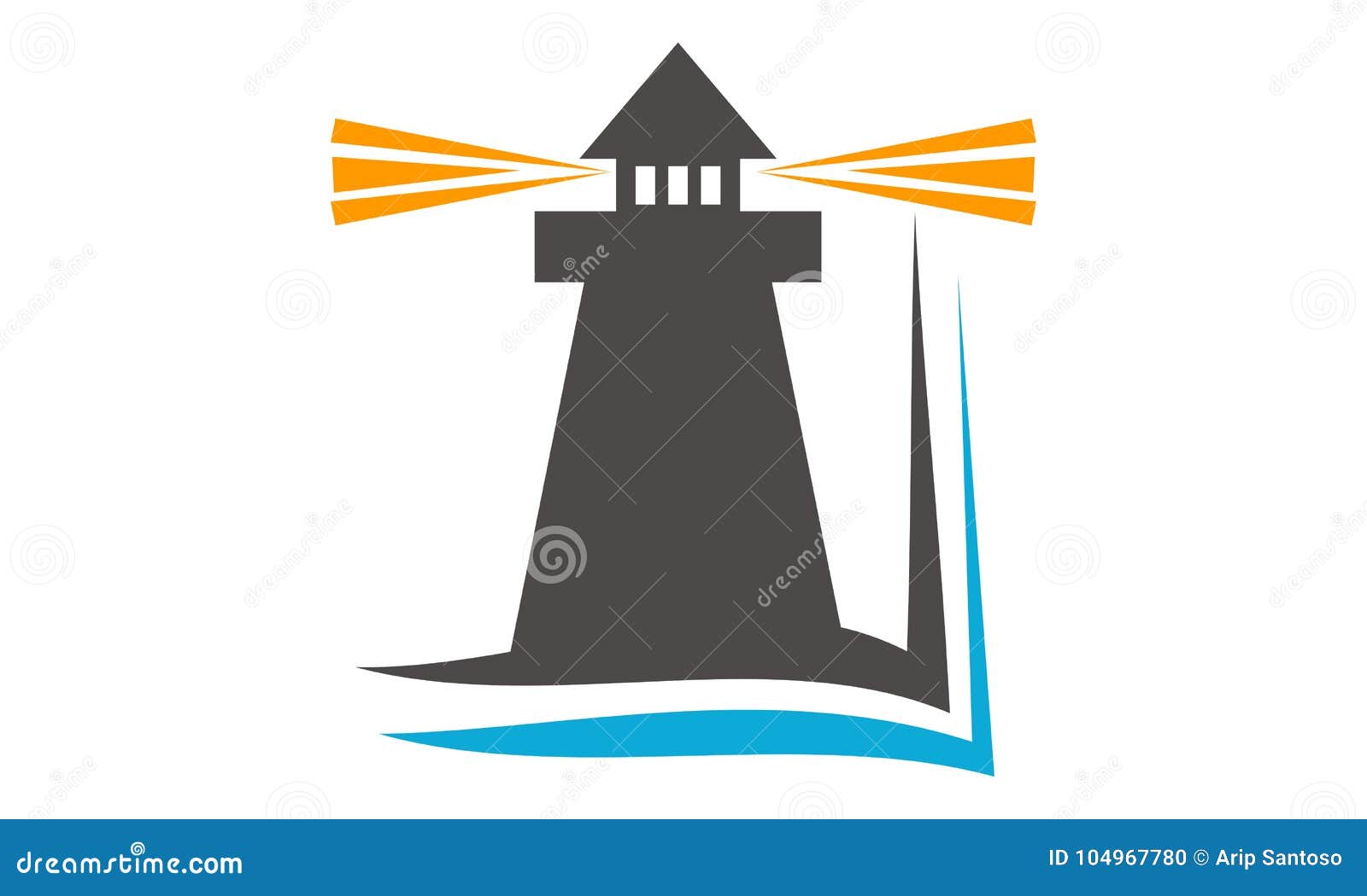 Lighthouse Education Template Stock Vector Illustration of library