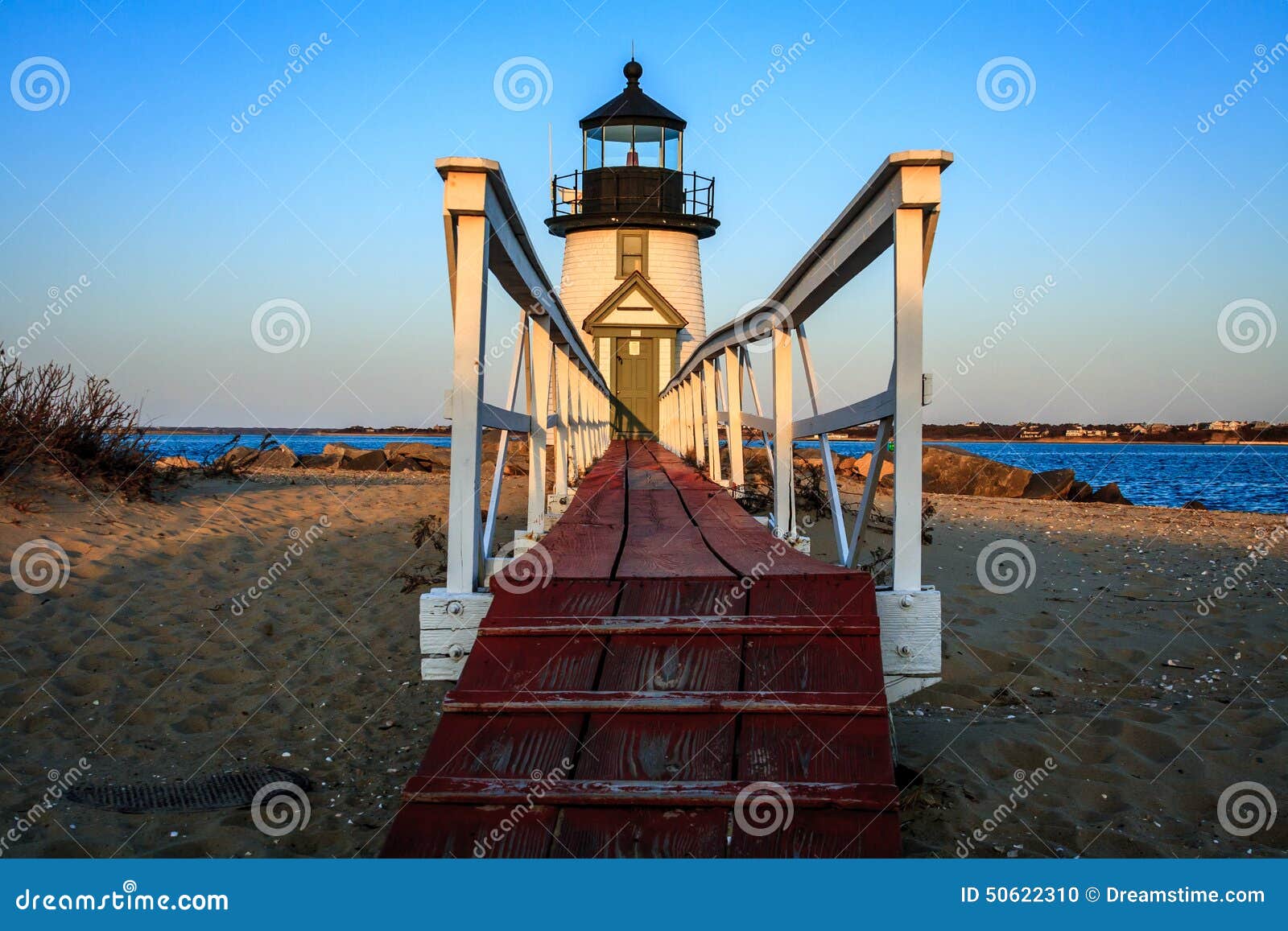 lighthouse guarding the harbor