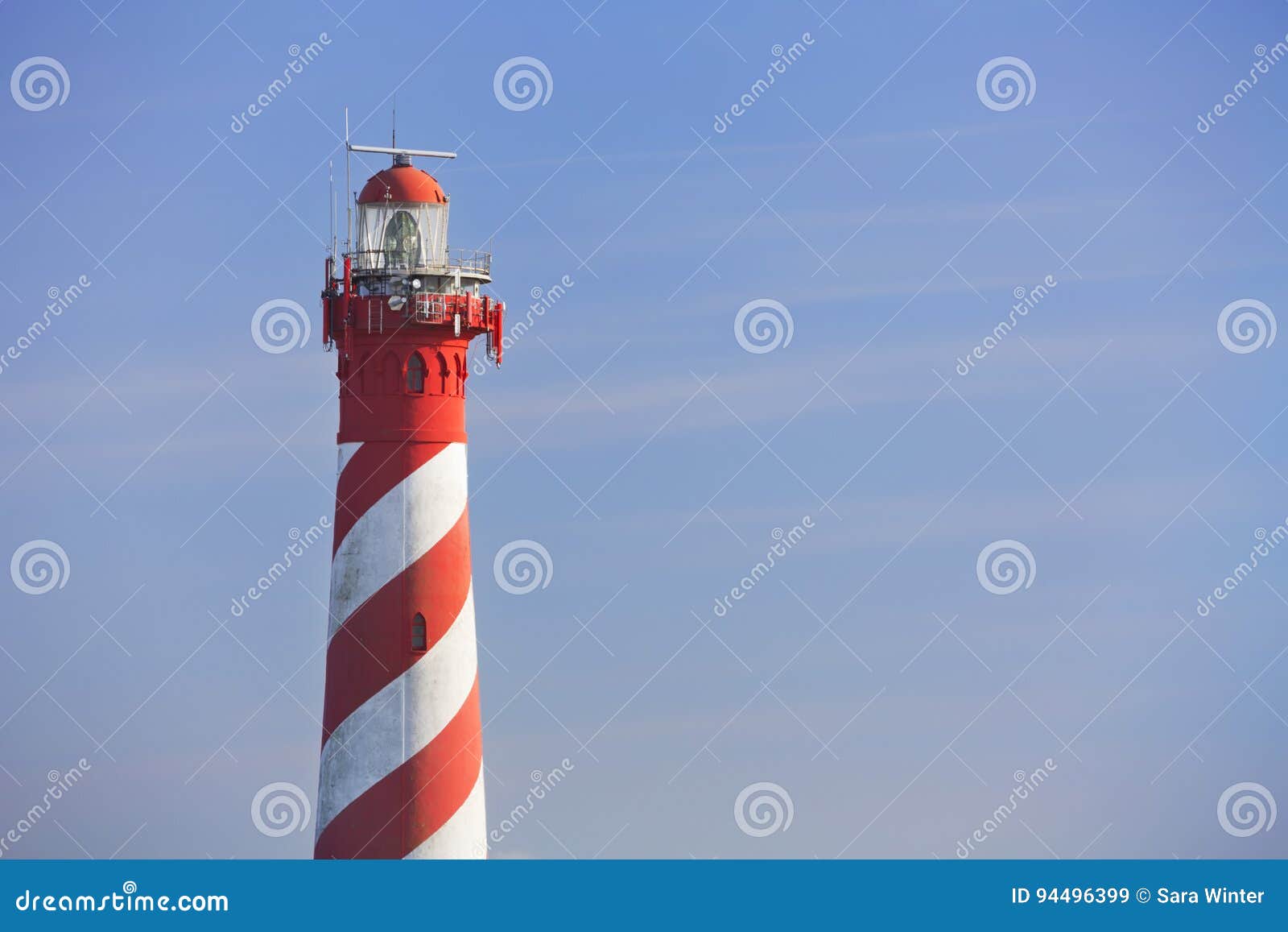 the lighthouse of haamstede in zeeland, the netherlands