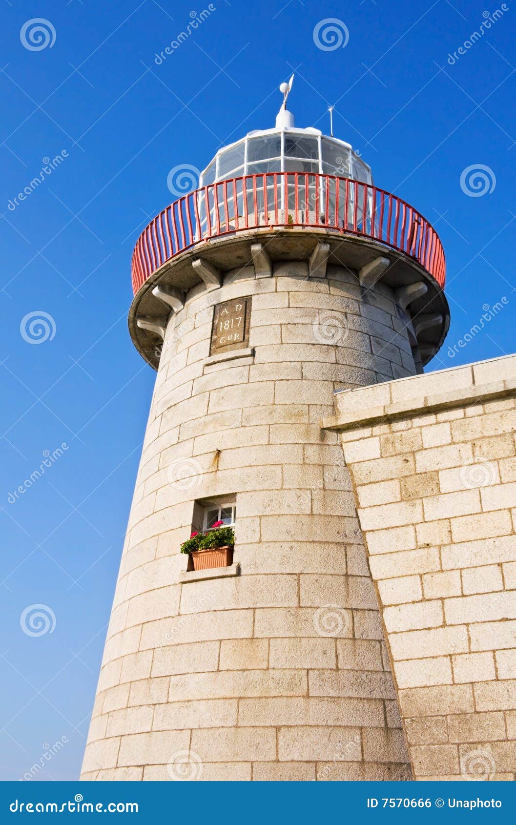 Lighthouse at Howth Harbor in Dublin, Ireland Stock Photo Image of navigation, blue 7570666
