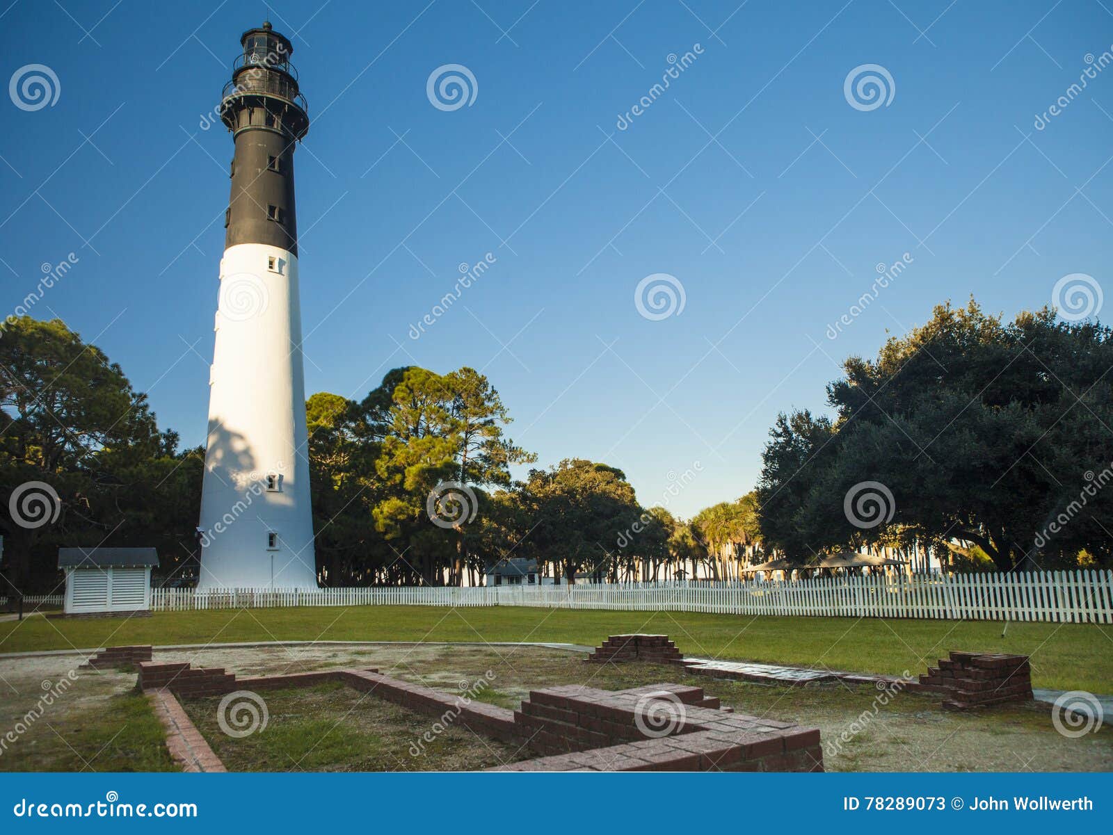 lighthouse at hunting island state park, south carolina, beaufort