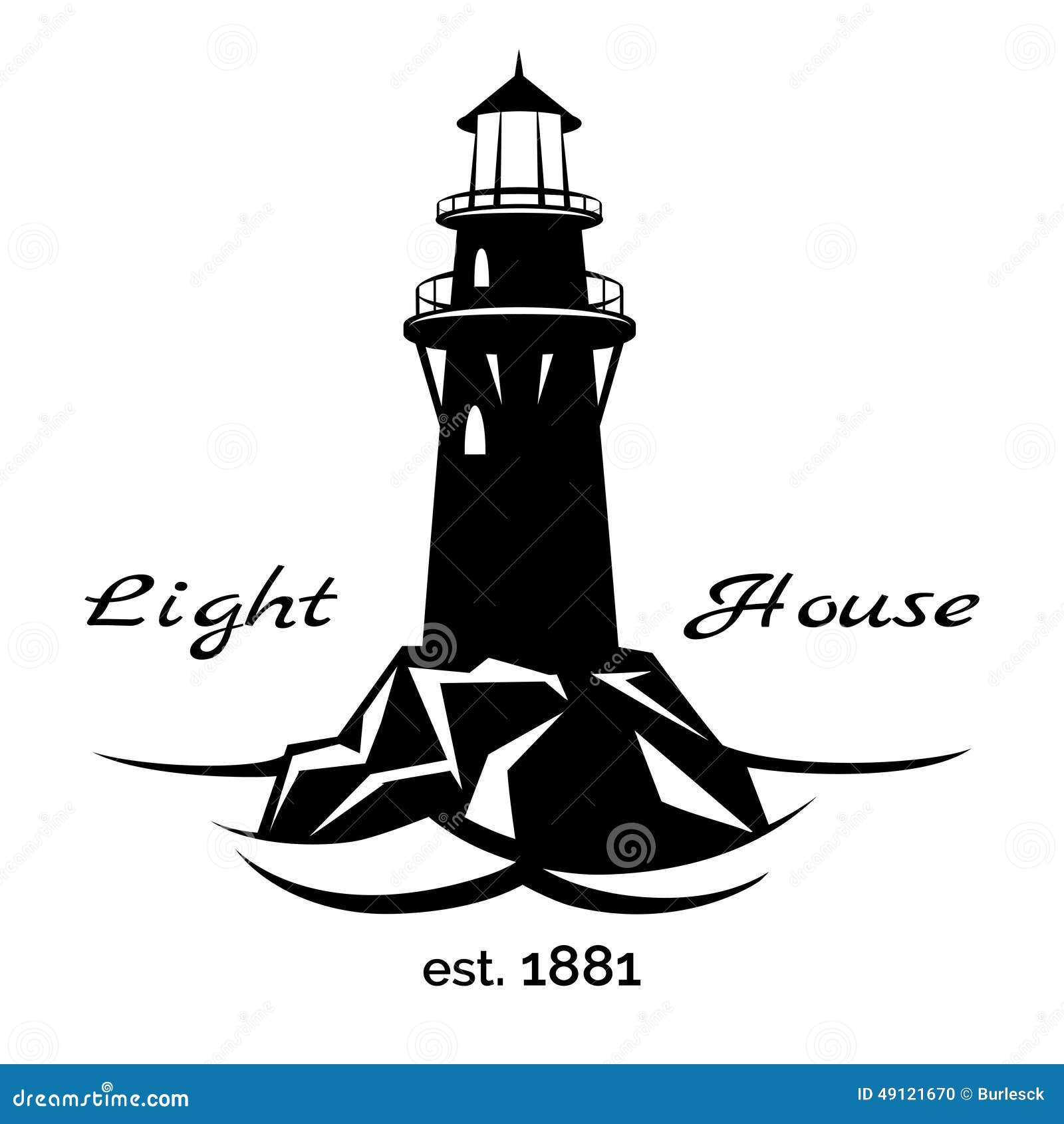 Lighthouse logo stock vector. Image of safe, ocean, coast ...