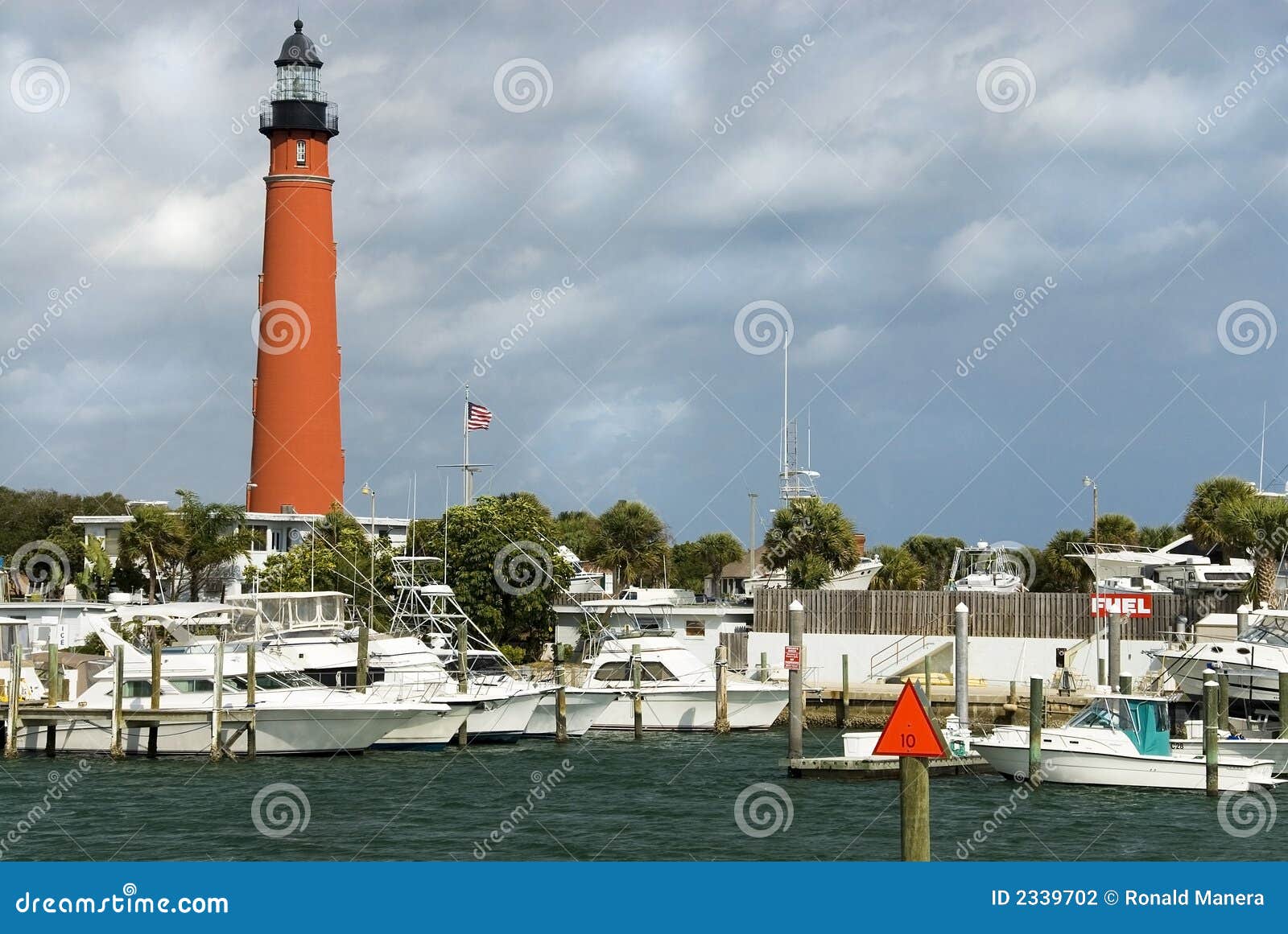 Lighthouse Marina stock photo. Image of atlantic, marine 2339702