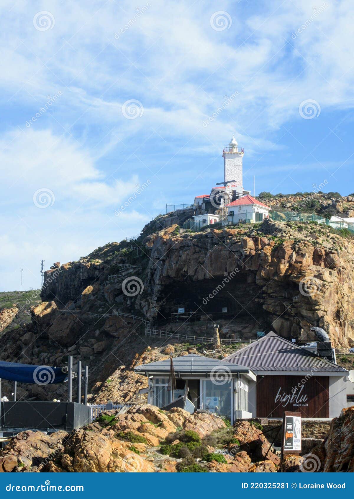 Lighthouse Mossel Bay stock image. Image of mosselbay 220325281