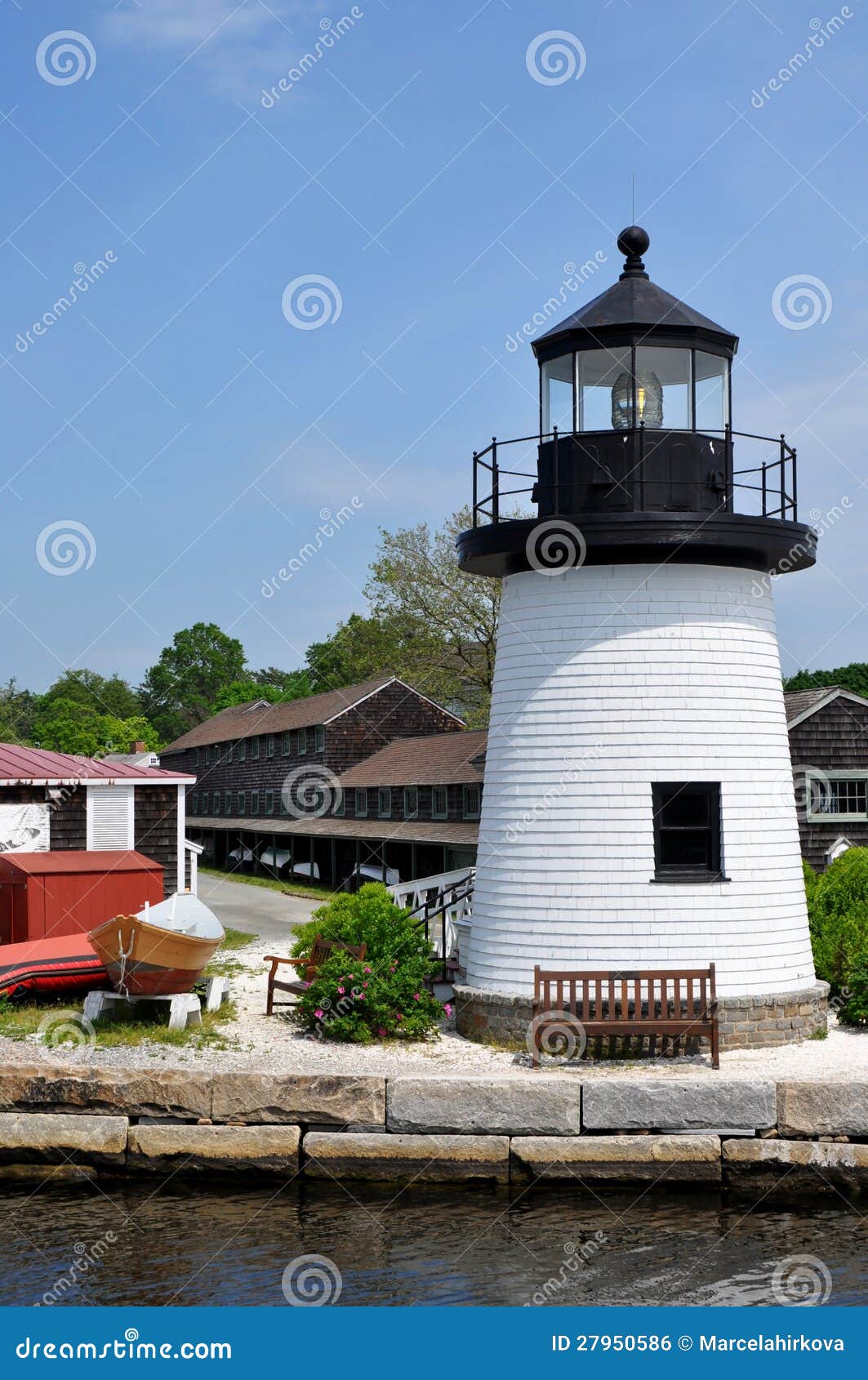 lighthouse, mystic seaport