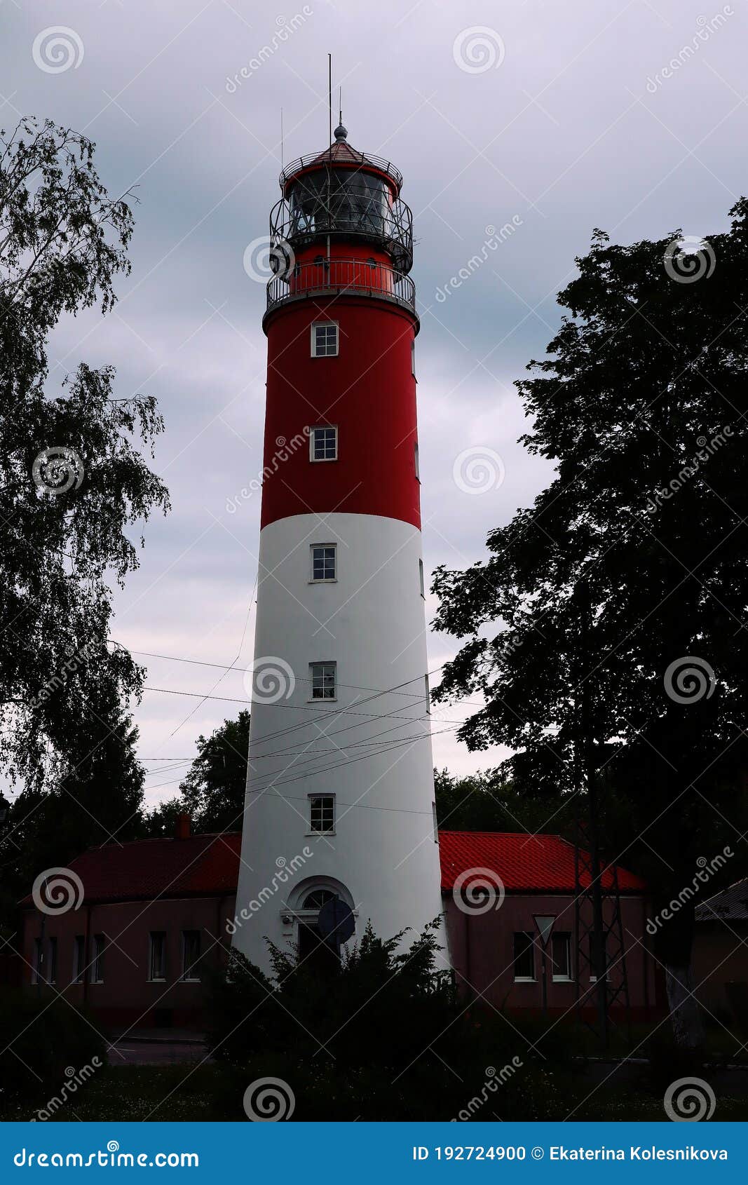 Lighthouse in the old town stock photo. Image of landmark 192724900