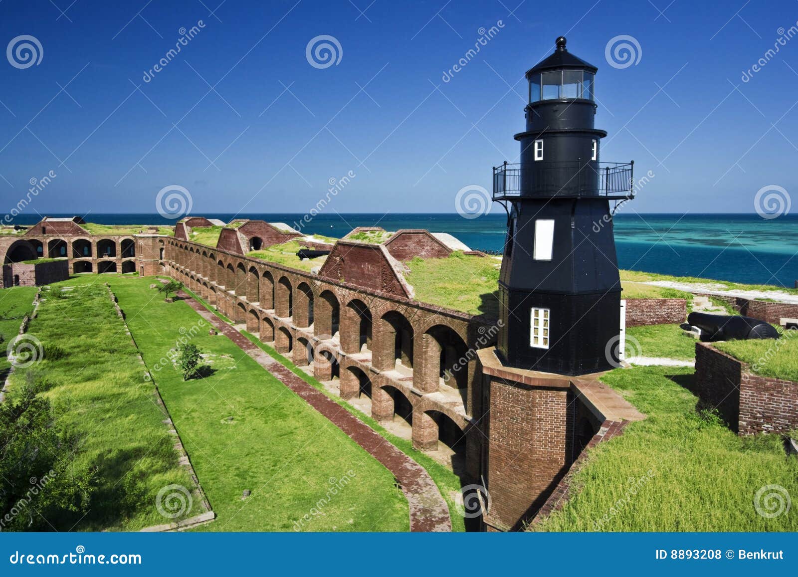 lighthouse - a part of dry tortugas national park.