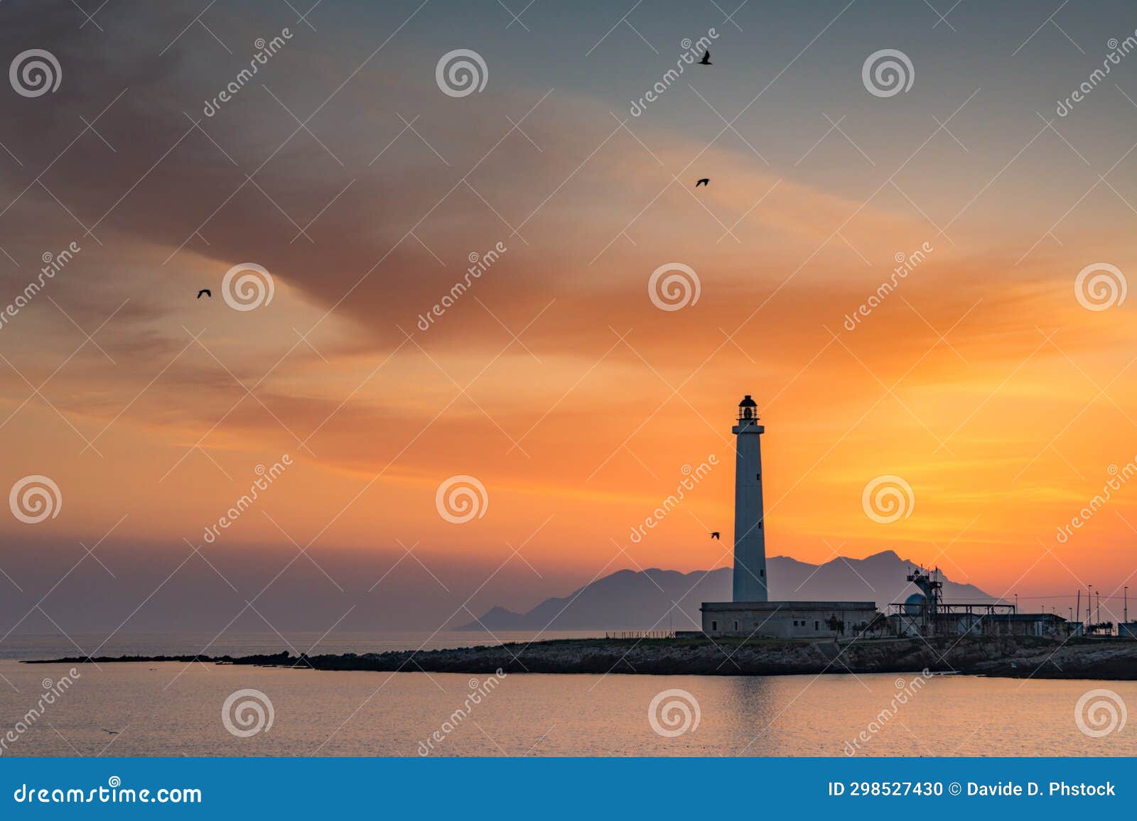 punta sottile lighthouse, sicily
