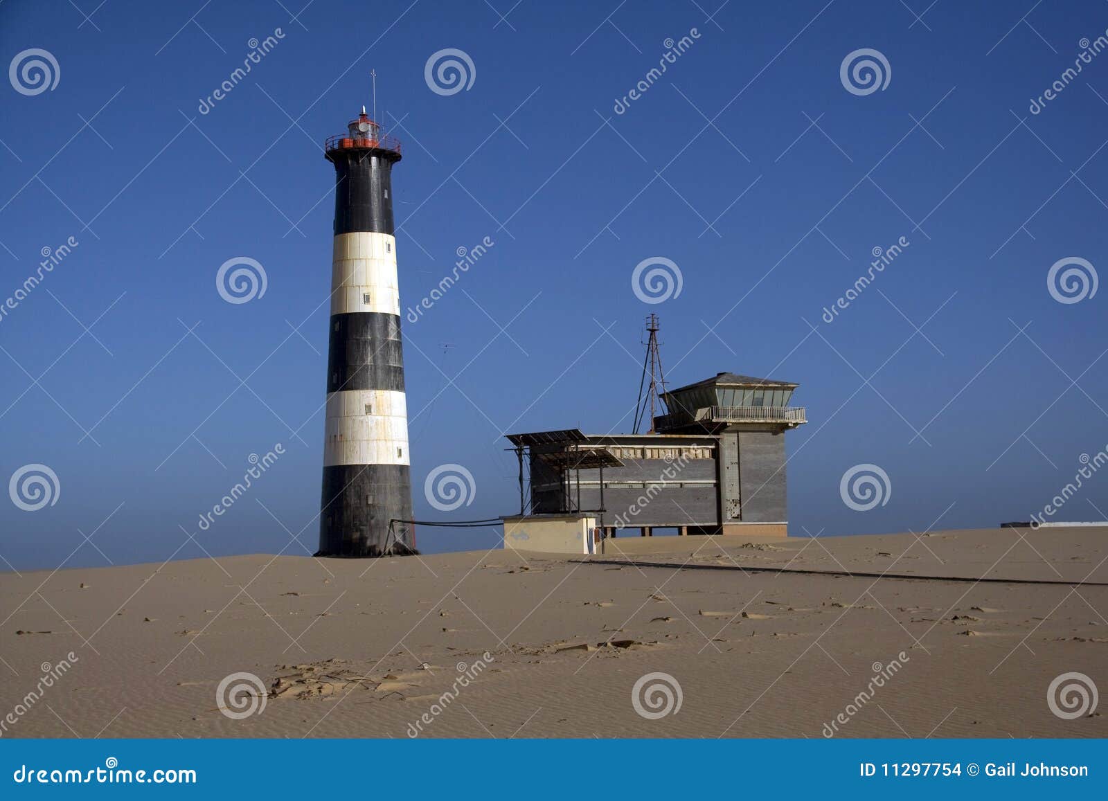 The Lighthouse at Walvis Bay Stock Photo Image of spit, african 11297754