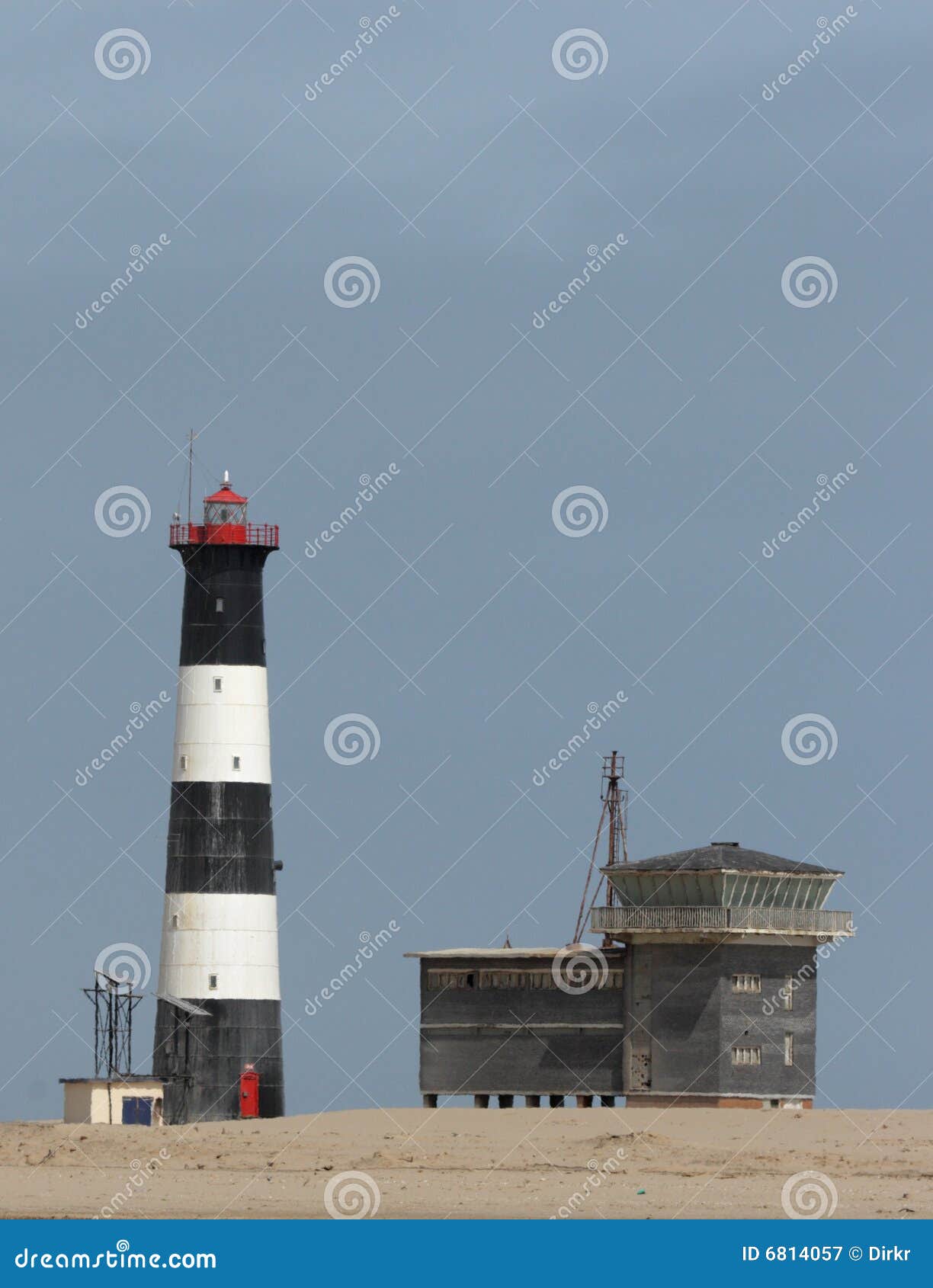 Lighthouse of Walvis Bay stock image. Image of africa 6814057