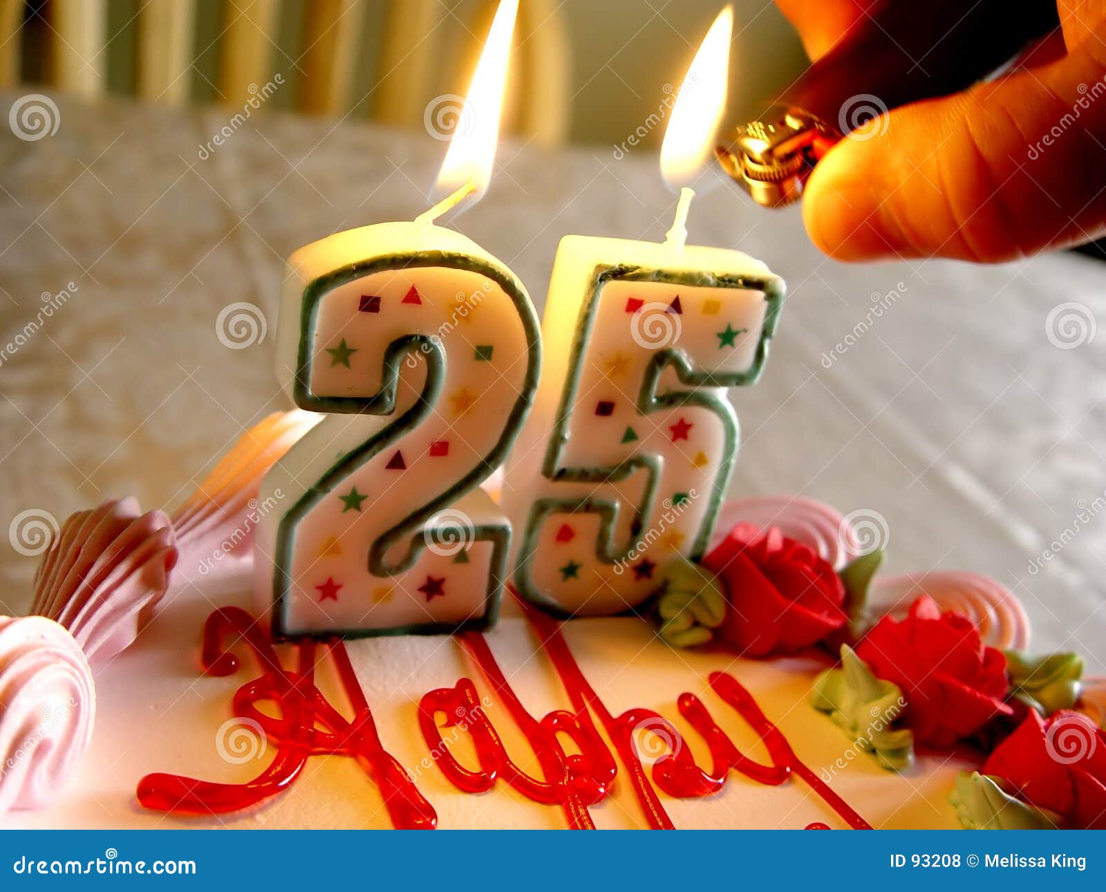 Lighting Birthday Candles 2 Stock Photo Image of elements, fire 93208