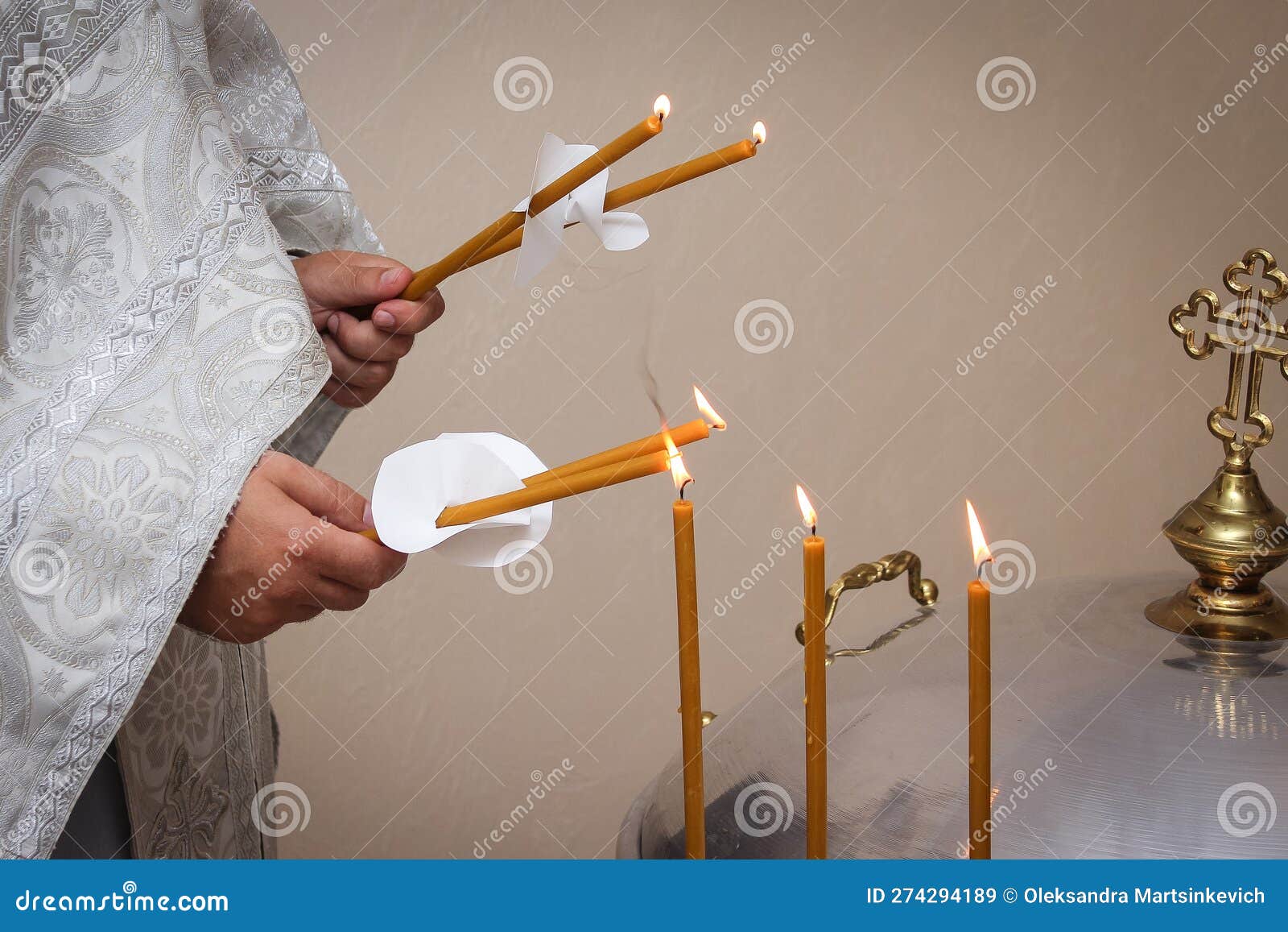 Lighting candles in church stock image. Image of heat 274294189