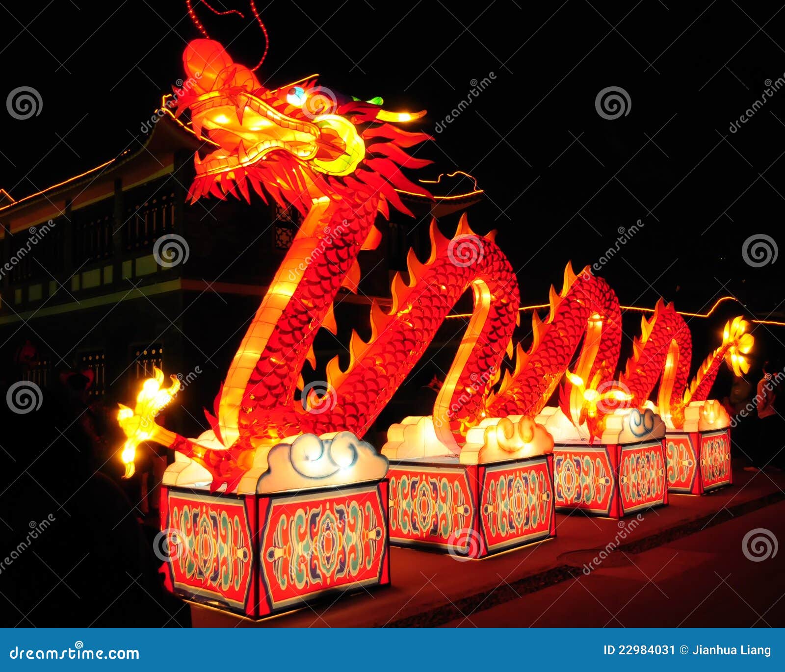 Lighting Dragon for the Chinese New Year Editorial Photo Image of