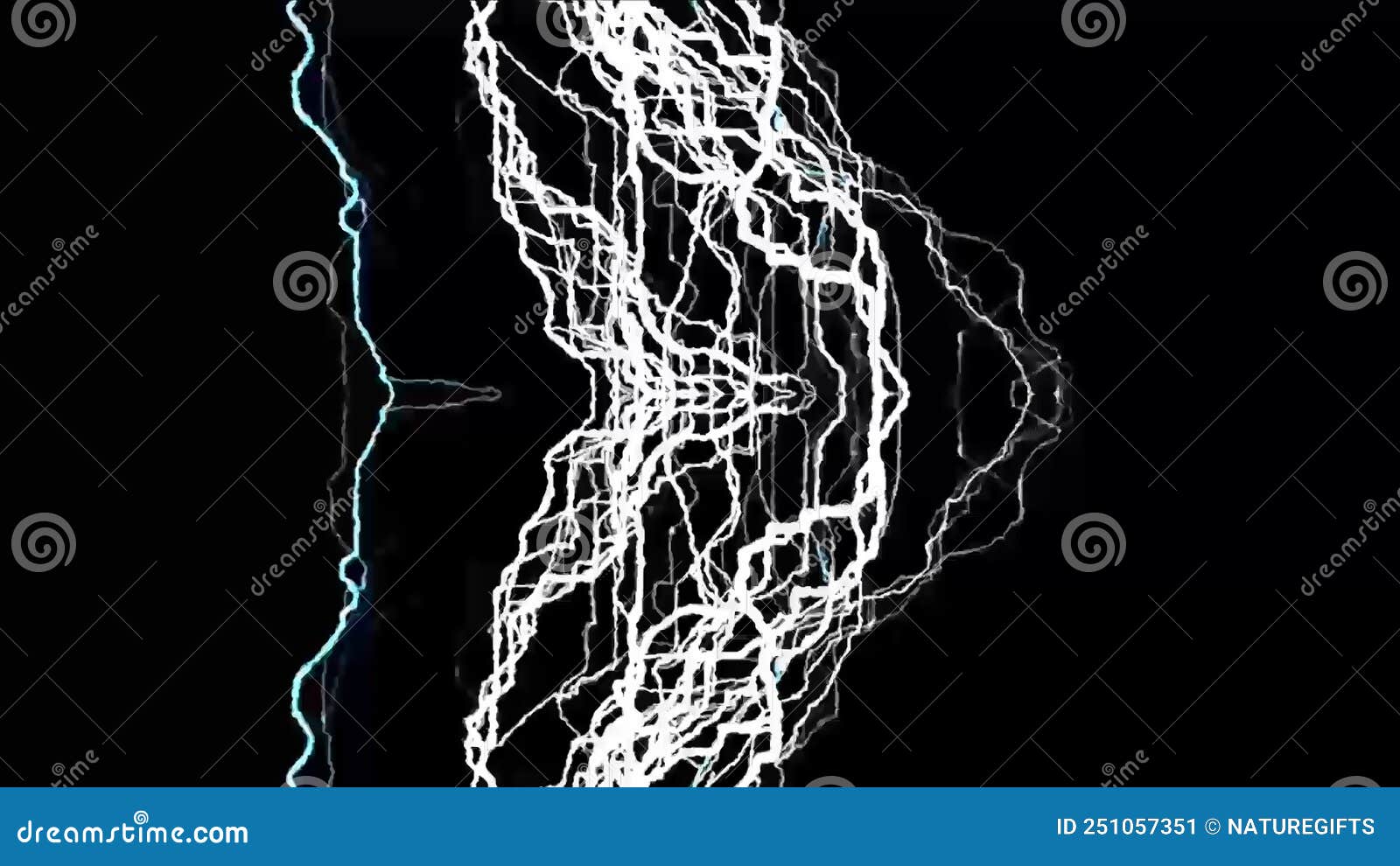 Lighting Electric Background Digital Stock Illustration Illustration