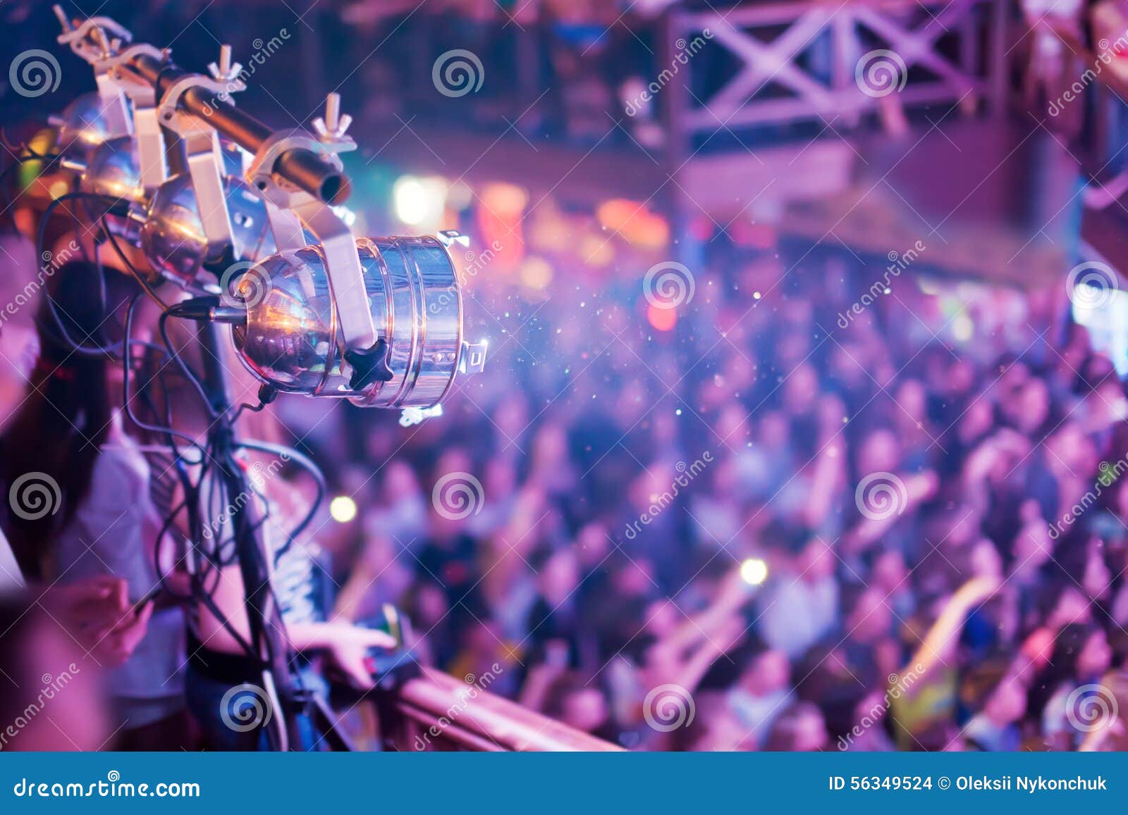 Lighting Equipment at the Concert Stock Photo Image of lighting, crowd 56349524
