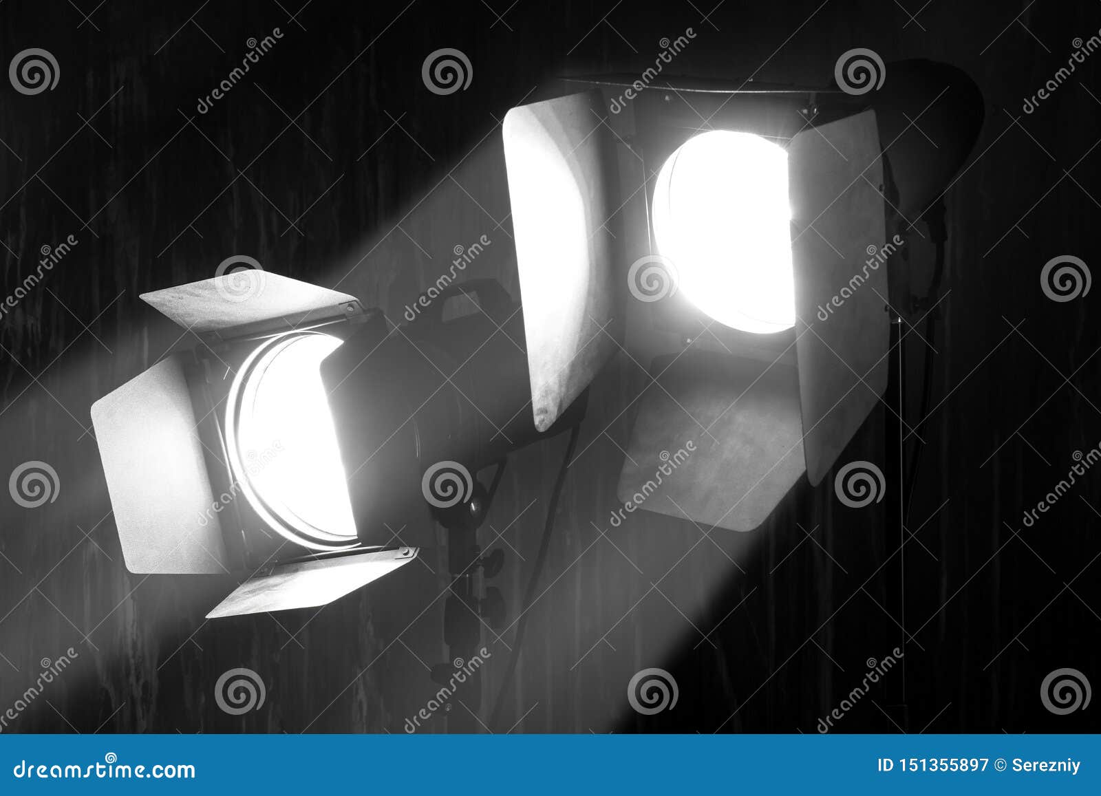 Lighting Equipment on Dark Background Stock Image Image of grunge