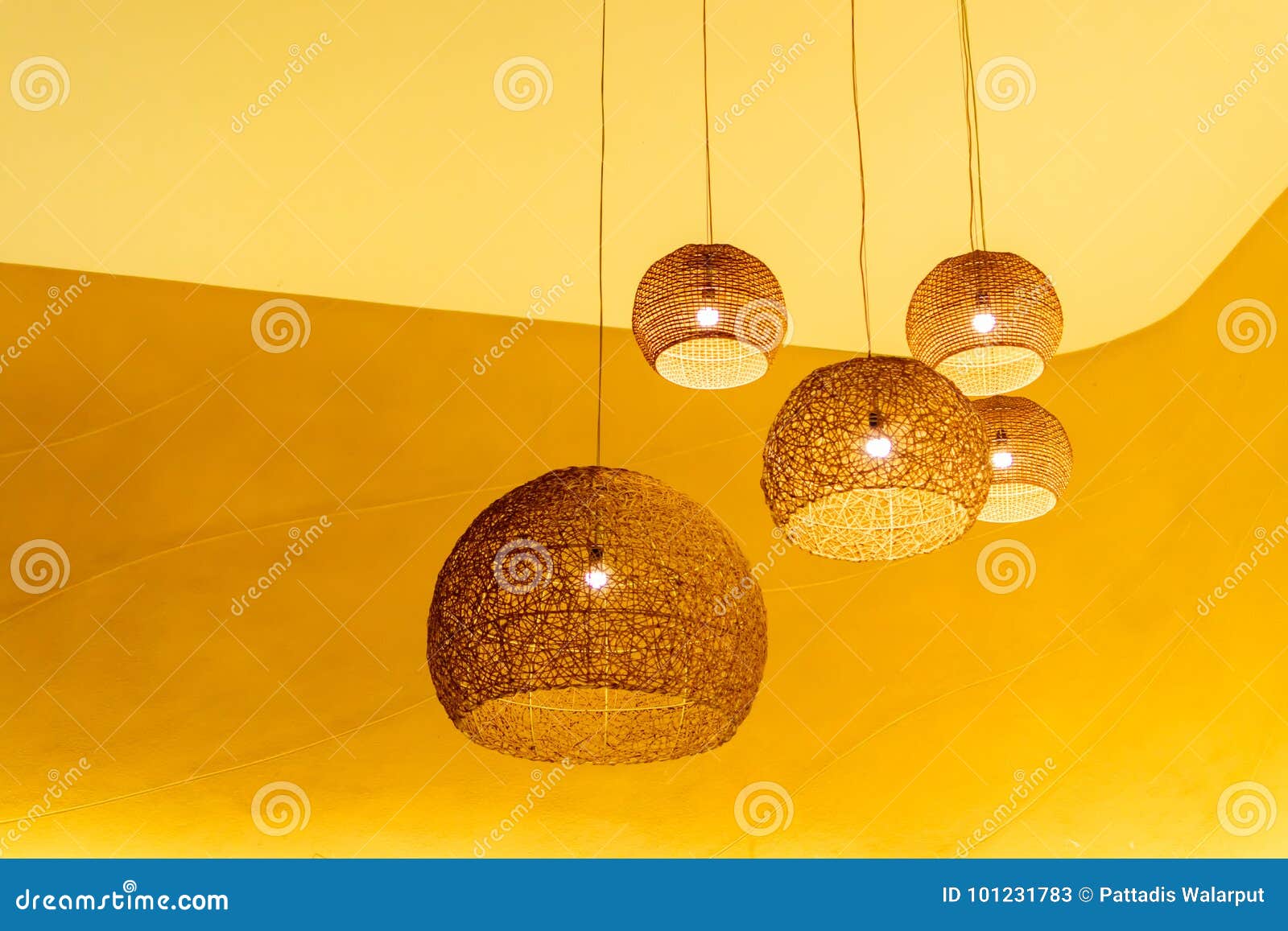 A Set Of Lighting Fixtures For The Home, Electric Lamps For Lighting