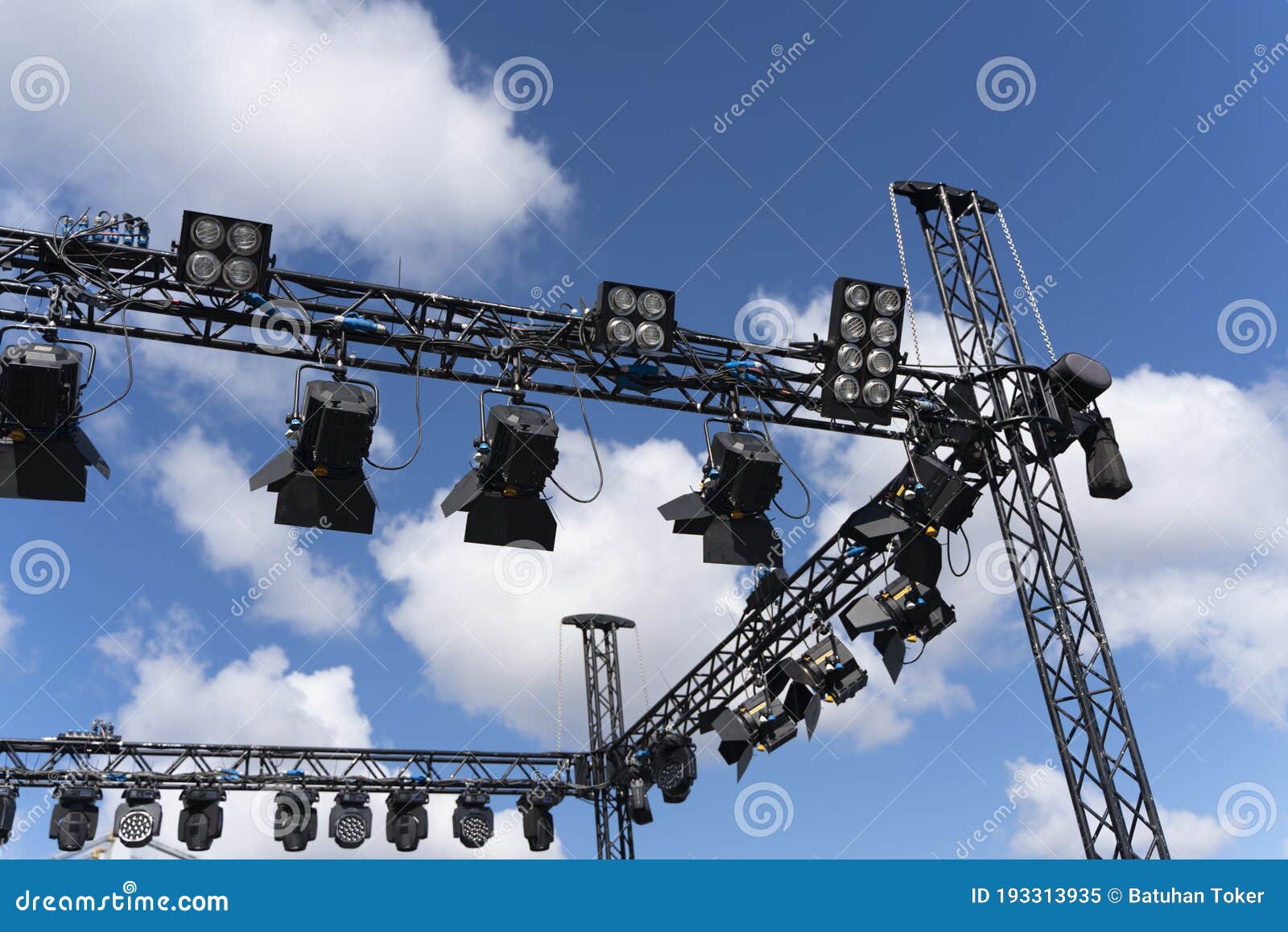 Lighting and Led Panel Technician Installing Professional Lighting