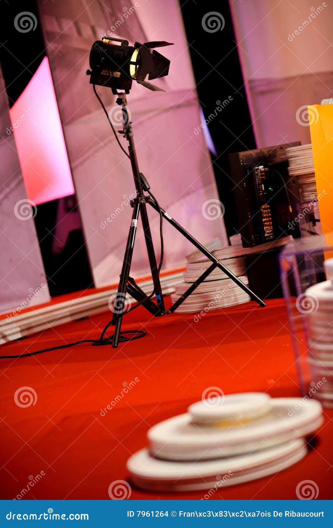 Lighting on Movie or TV Studio Stock Photo Image of electric