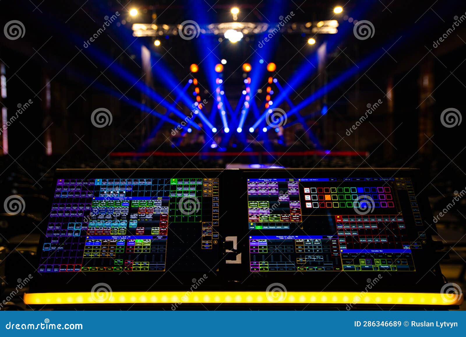 Lighting Technician Equipment Stock Image Image of club, event 286346689