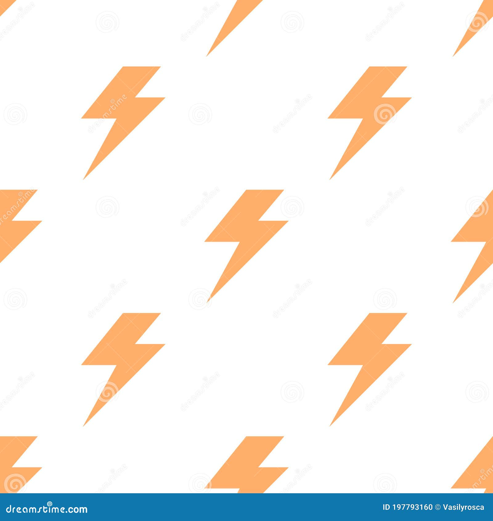 Lightning Bolt Seamless Pattern. Thunderbolt Print Background Stock - Illustration of comic: 197793160