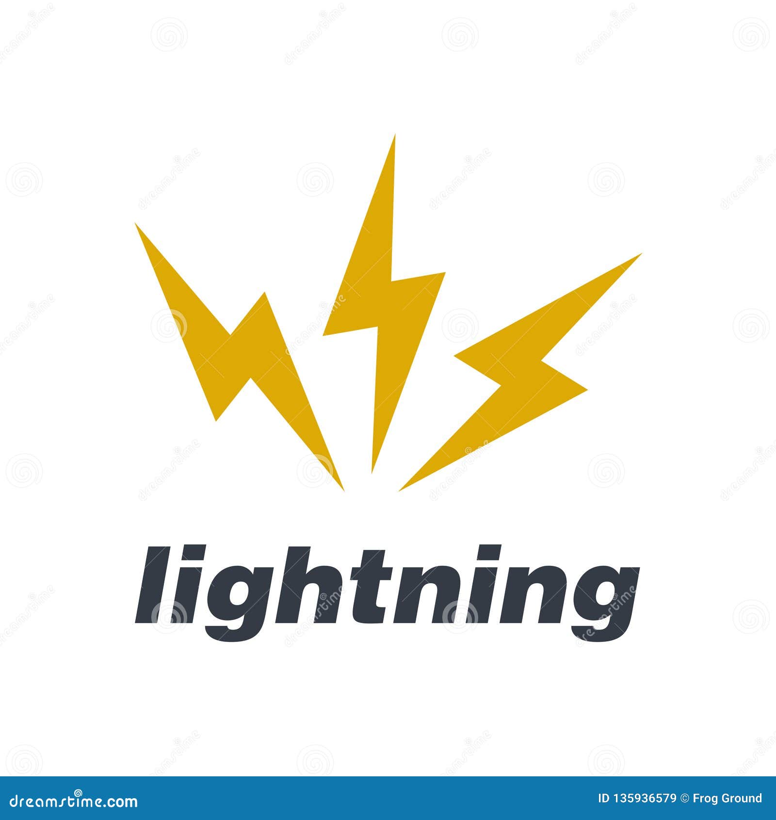 Lightning Flash Electric Power Vector Logo Design Element Energy