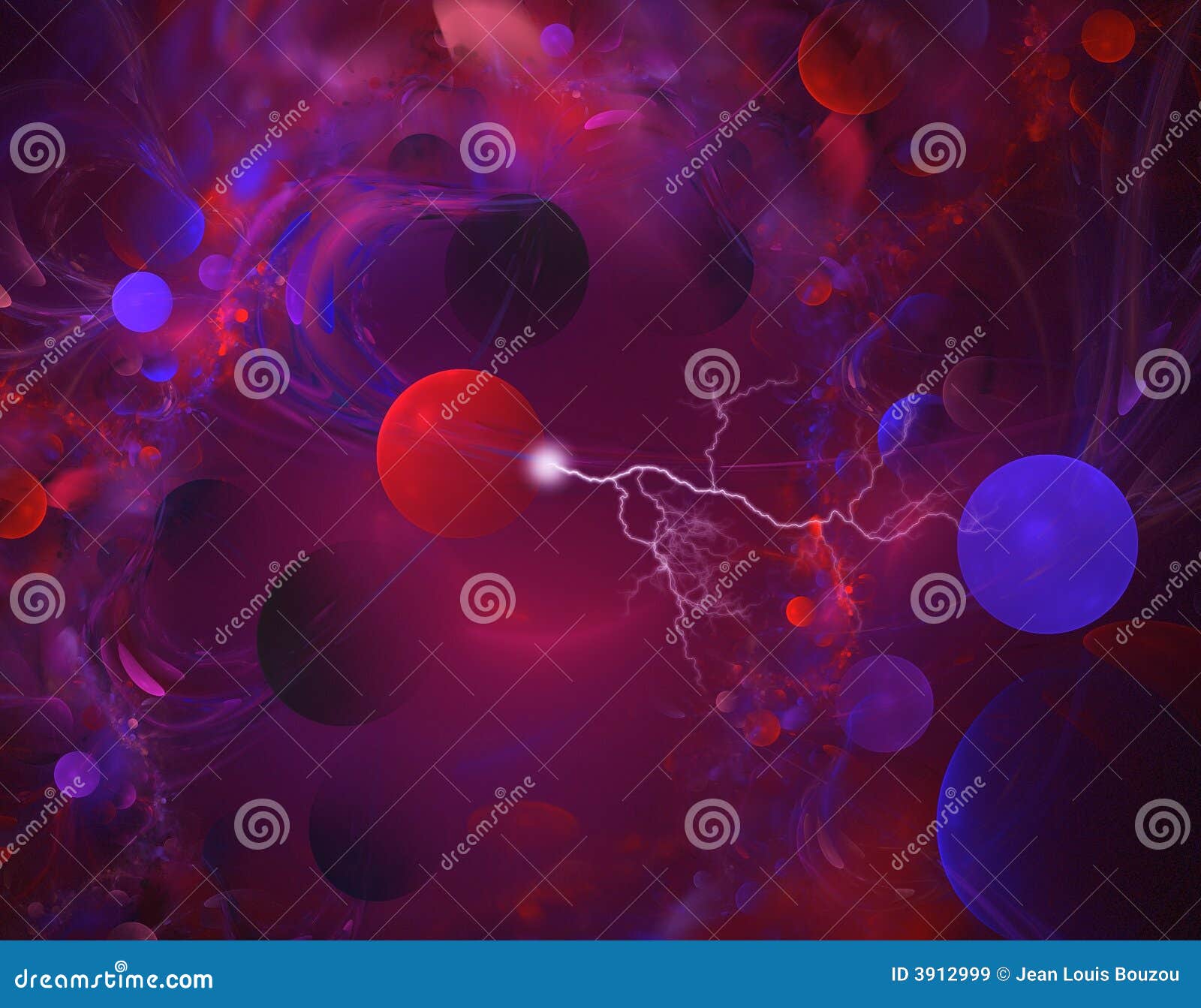 Lightning love stock illustration. Illustration of abstraction 3912999