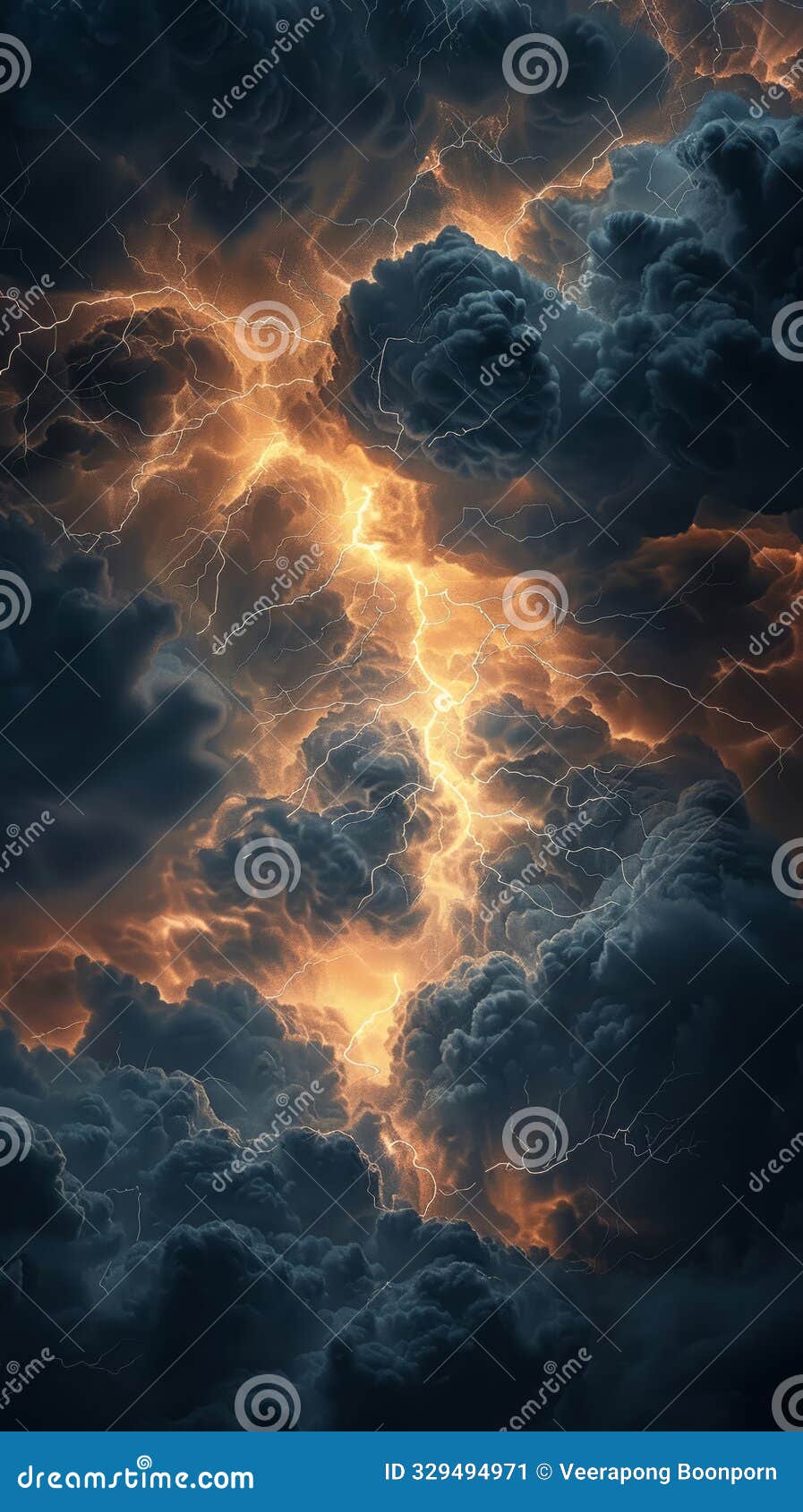 lightning network in storm cloud electrifying sky pattern
