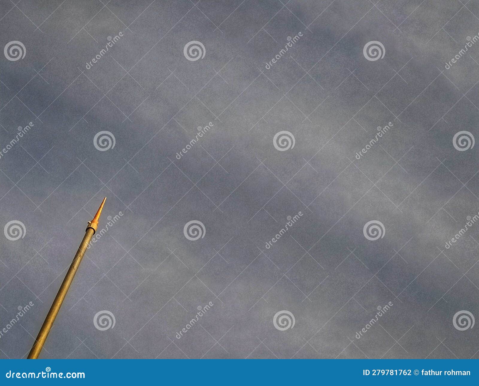 Lightning Rod on the Roof of the House Stock Photo Image of house