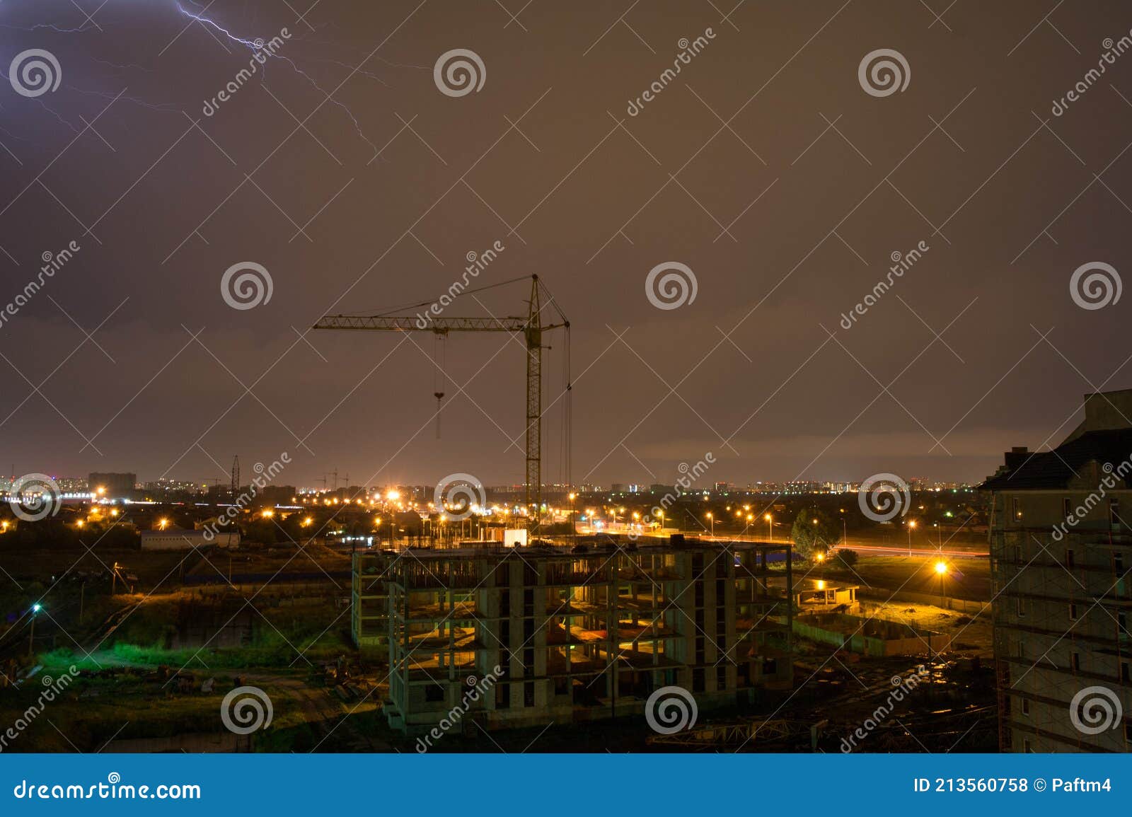 LightninLightning in Calgary. Lightning Illuminating the Calgary