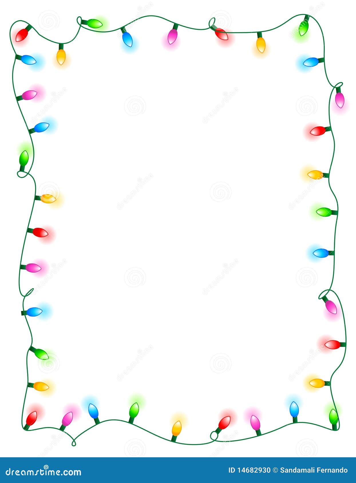 christmas lights clipart border - photo #33