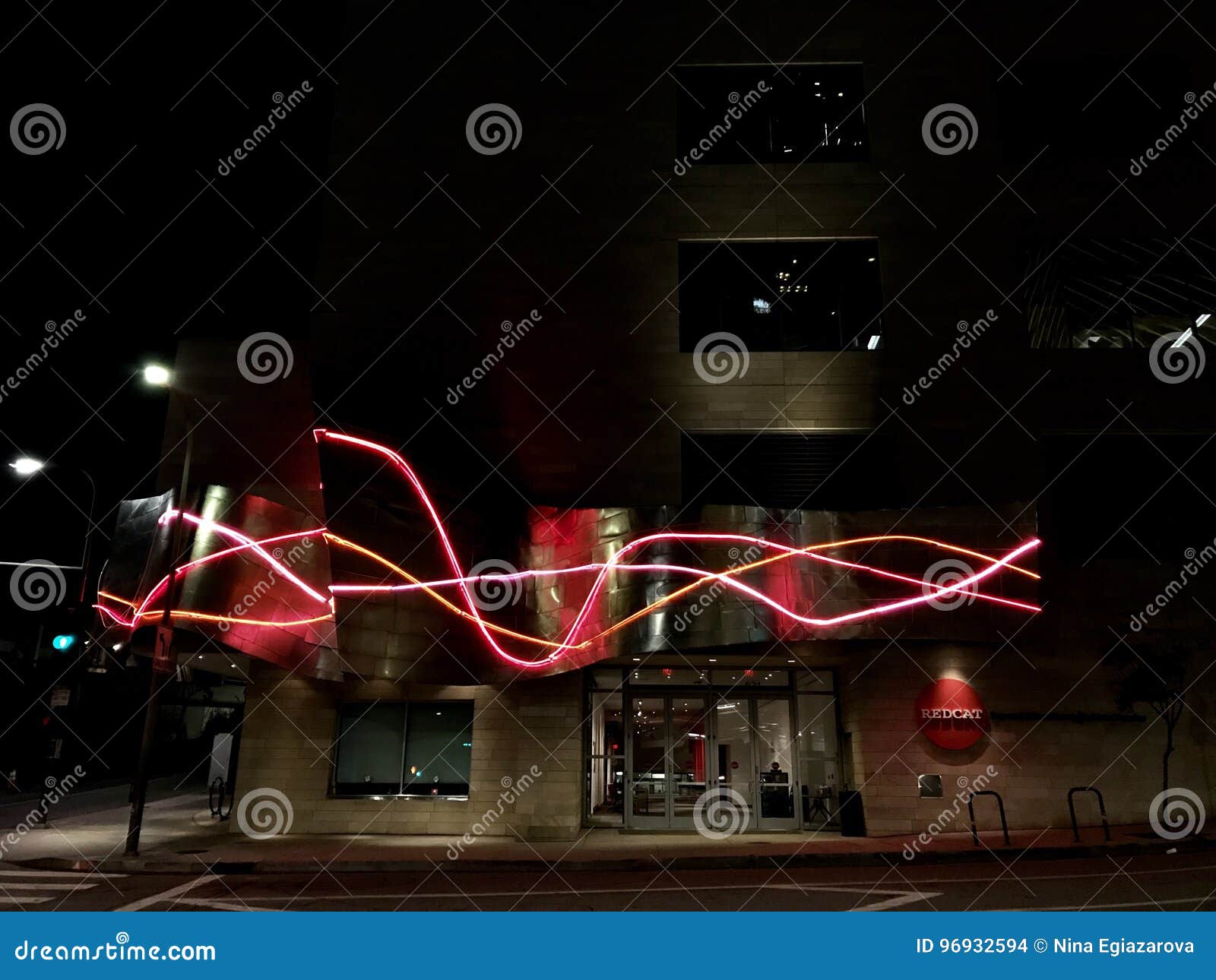 Lights editorial stock image. Image of downtown, colors 96932594