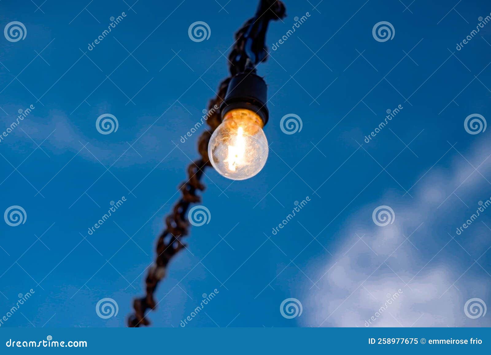 Lights stock image. Image of lights, blue, yellow, bulb 258977675
