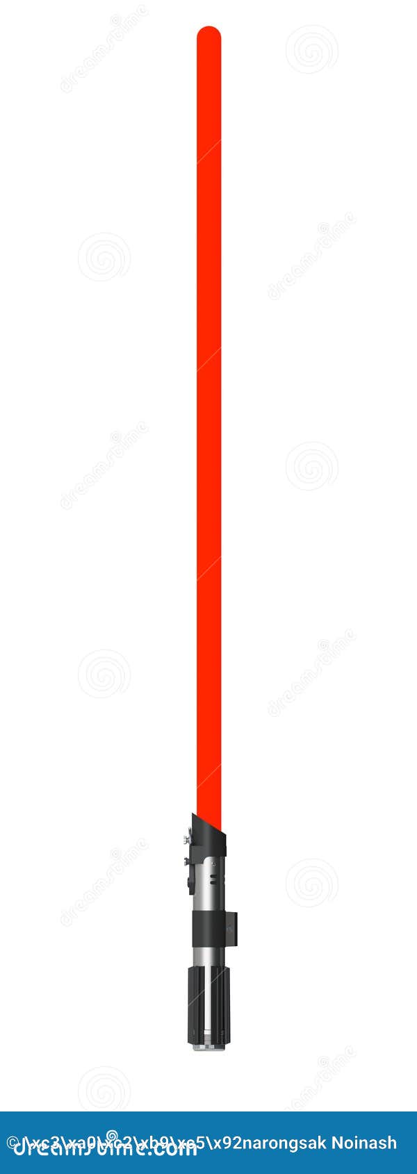 Lightsaber On White Background RoyaltyFree Stock Photography