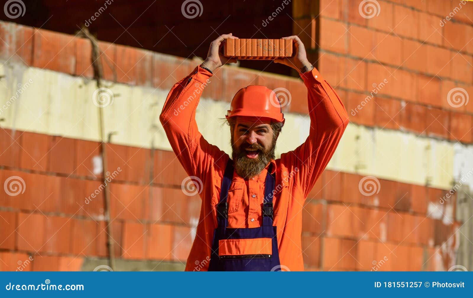Lightweight Brick Made from Expanded Clay Aggregate. Element in Masonry