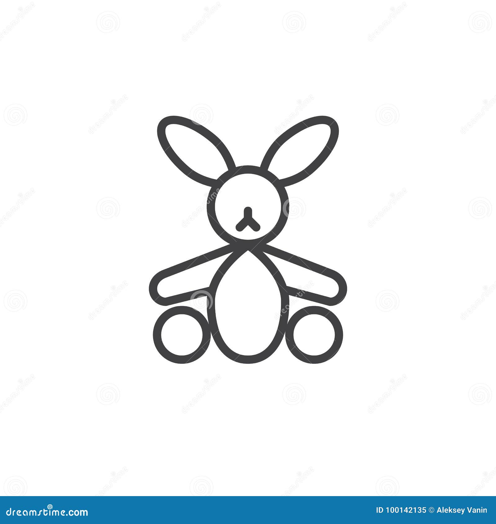 Ligne Bourree Icone De Lapin Illustration De Vecteur Illustration Du Ligne Enfant Ligne Bourree Icone De Lapin Illustration De Vecteur Illustration Du Ligne Enfant