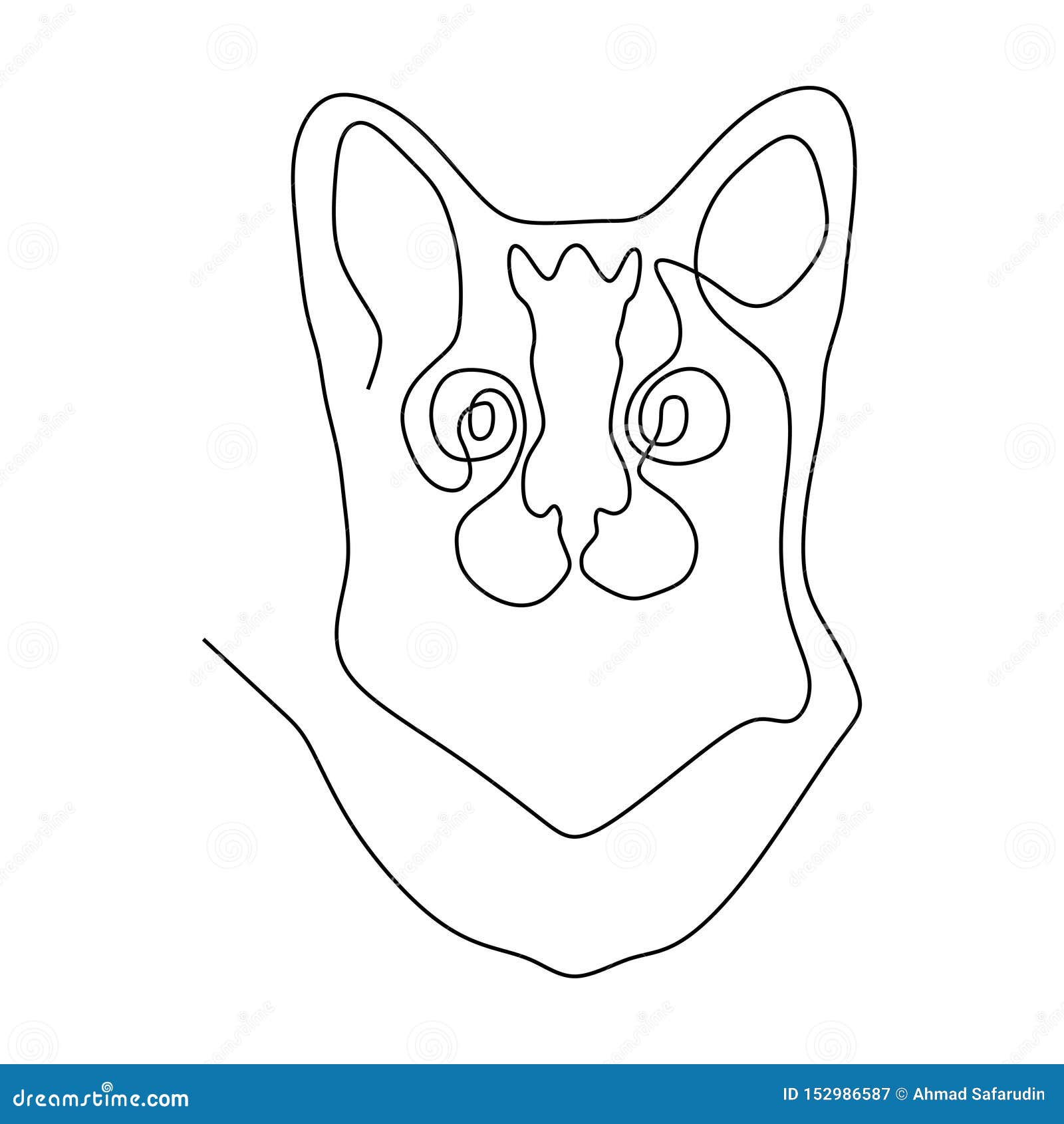 Ligne Continue Tete Env 1 De Chat Illustration De Vecteur Illustration Du Nature Lion Ligne Continue Tete Env 1 De Chat Illustration De Vecteur Illustration Du Nature Lion
