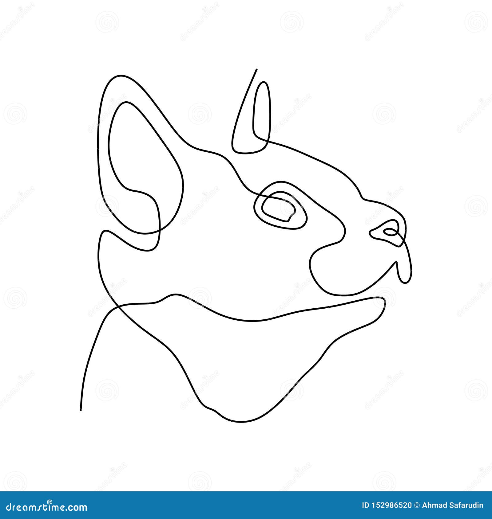 Ligne Simple Tete De Chat De Chaton Illustration De Vecteur Illustration Du Illustration Retrait Ligne Simple Tete De Chat De Chaton Illustration De Vecteur Illustration Du Illustration Retrait